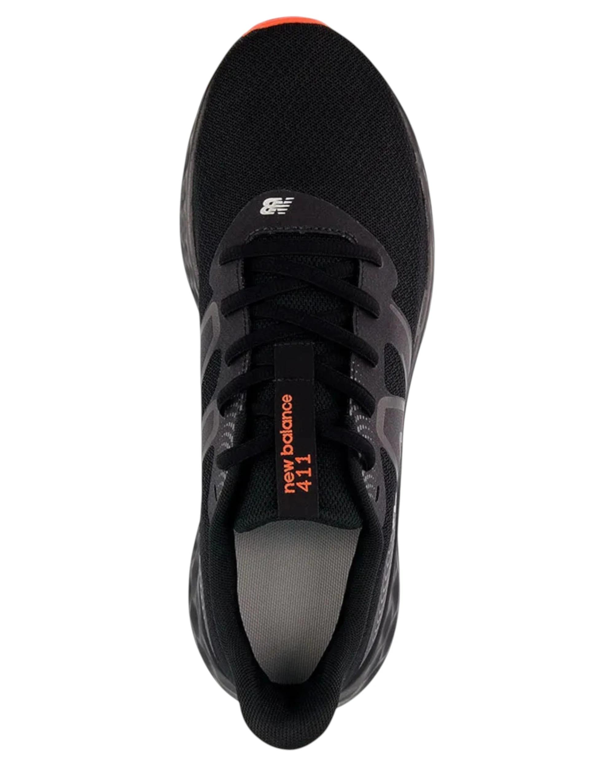 2 New Balance Mens 411 Athletic Shoes BLACK/RED, 2 of 5