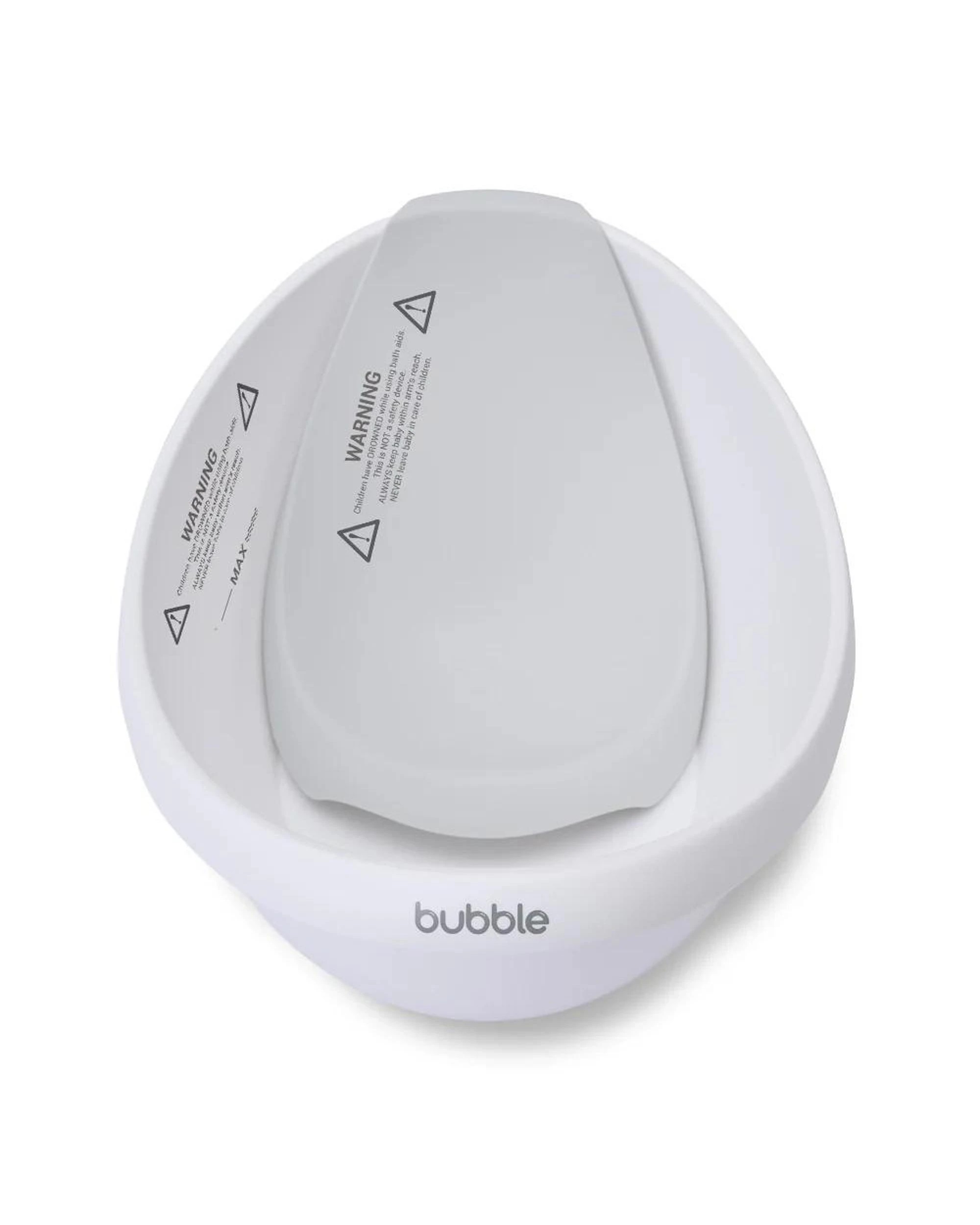 3 Bubble Baby Bath with Bath Seat & Newborn Insert - White, 3 of 8