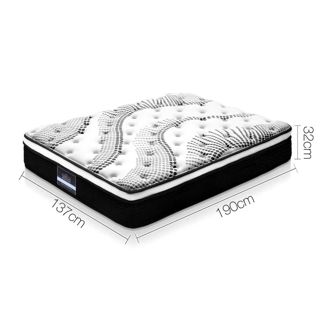 2 Giselle Bedding 32cm Mattress Euro Top Double - Multi, 2 of 10