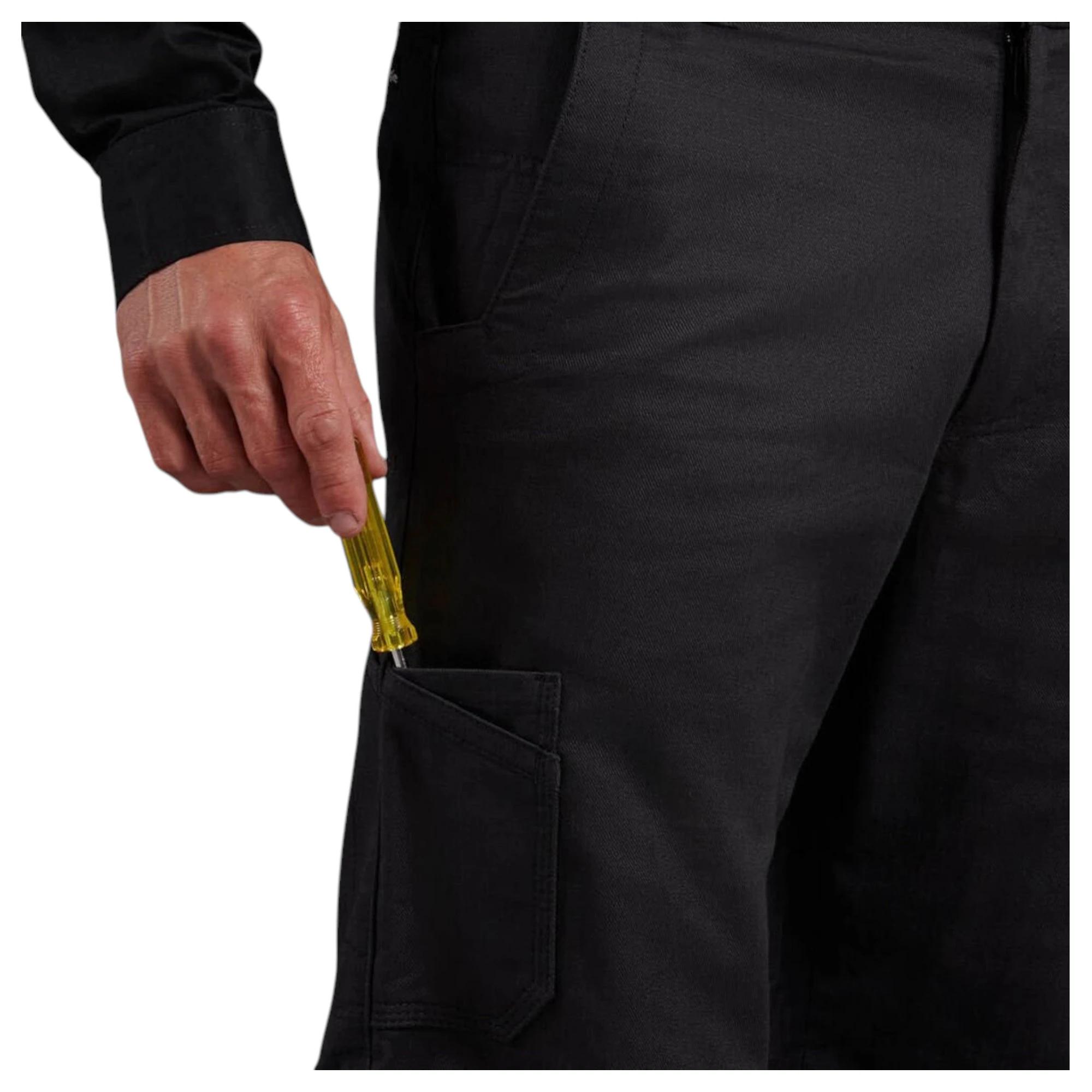 9 KingGee Mens Workcool 2 Lightweight Ripstop Work Pants BLACK, 9 of 10