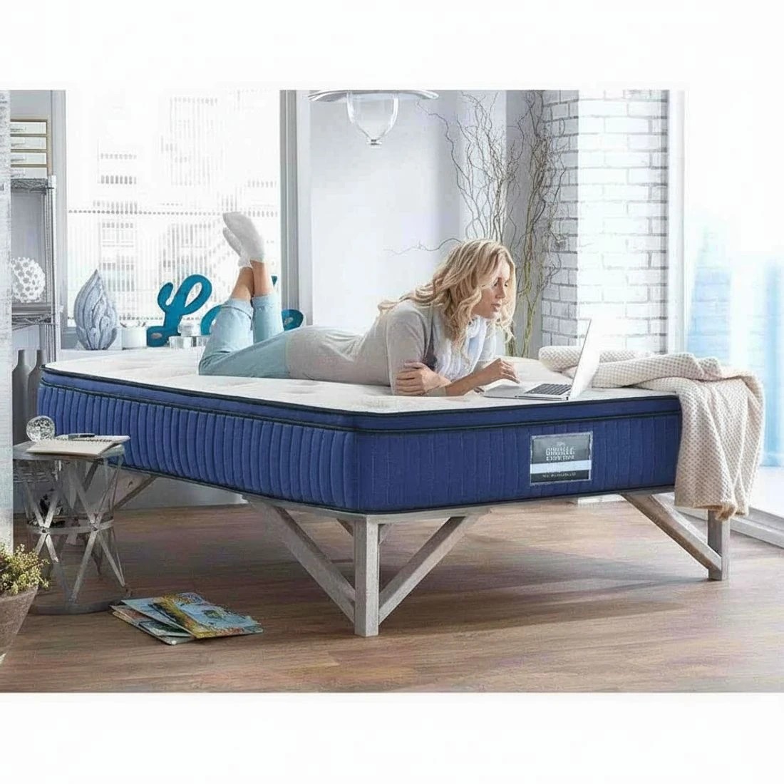 4 Giselle Bedding 34cm Mattress Cool Gel Memory Foam 7 Zone King - King Bed - Multi, 4 of 8