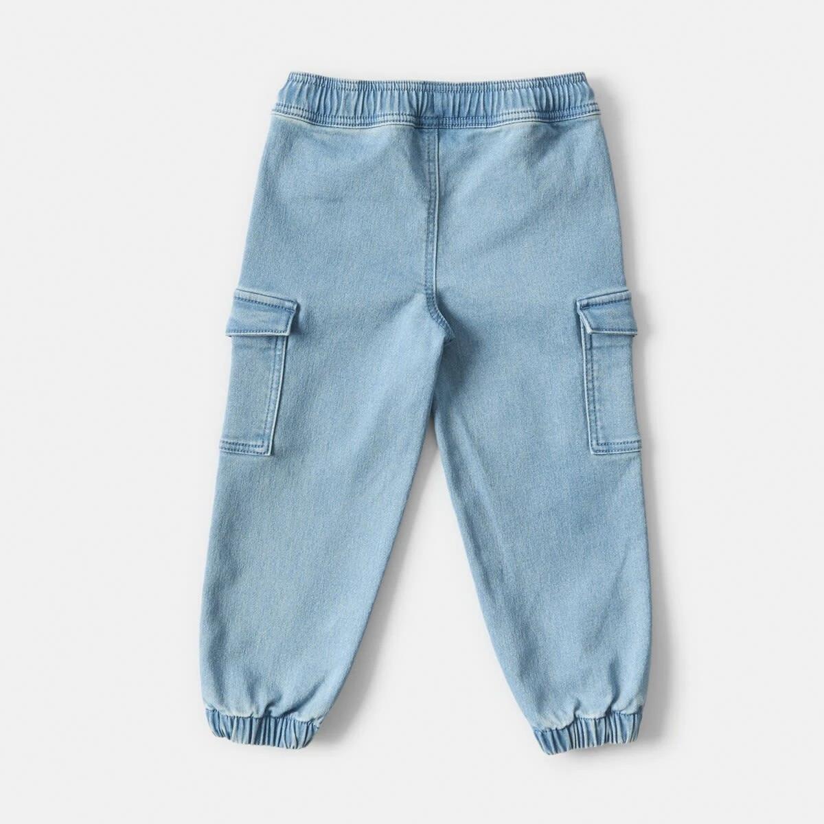 9 Knit Denim Jeans Light Wash, 9 of 9