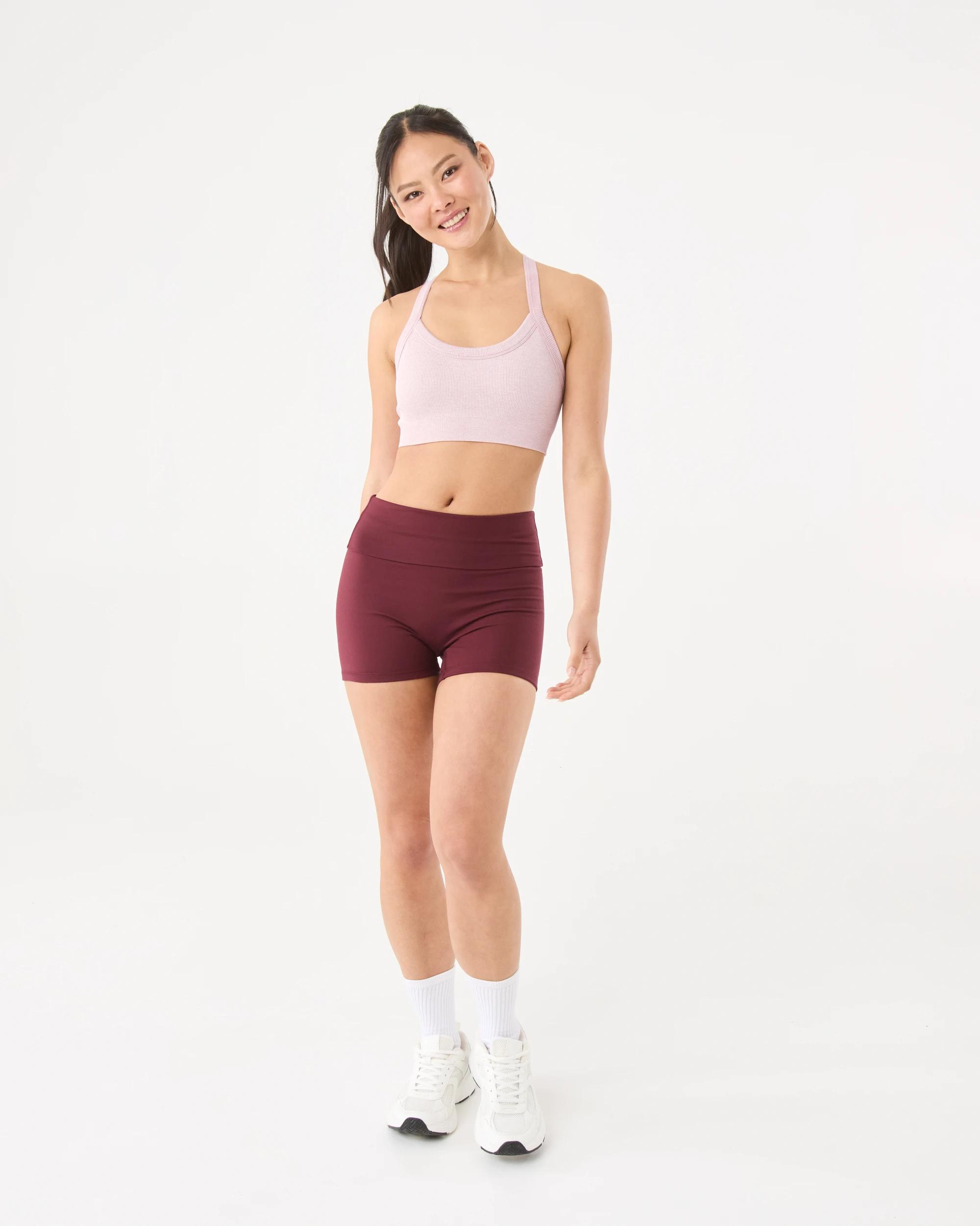 2 Active Womens Seamfree Support Crop Top Burn Pink, 2 of 8