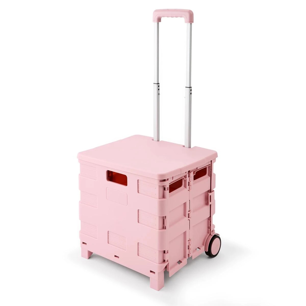 4 Collapsible Trolley Box - Pink, 4 of 10