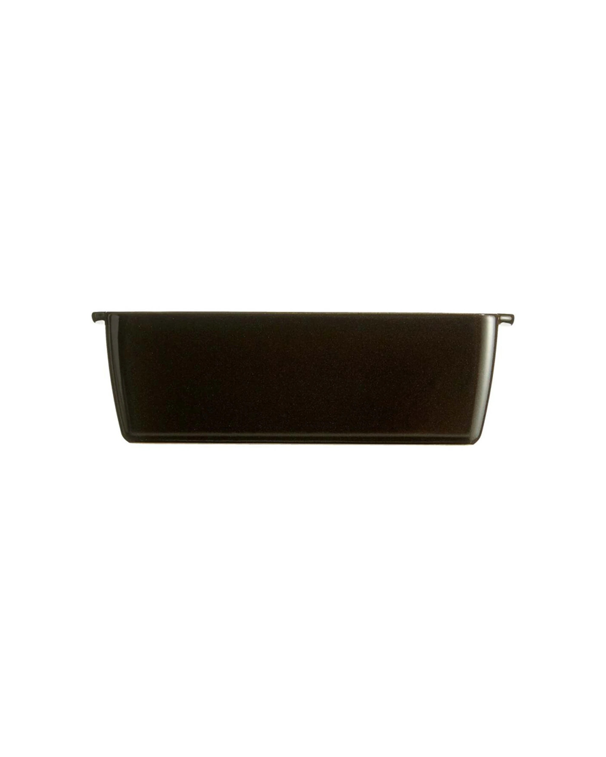 4 Emile Henry 24cm Ceramic Bread Loaf Baker Dish W/ Lid Tray Rectangle Charcoal - Charcoal, 4 of 5