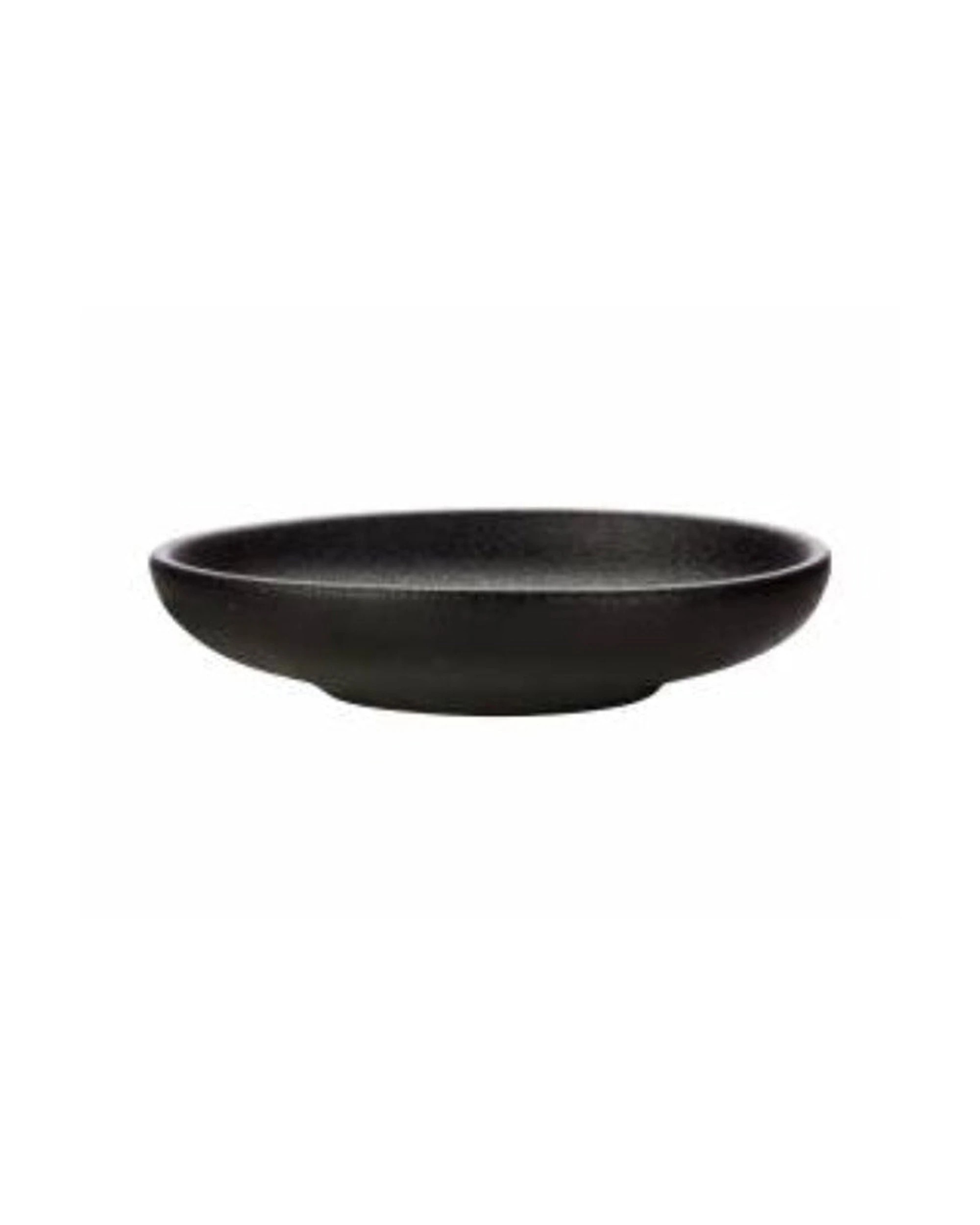 1 Maxwell and Williams Caviar Durable Porcelain Round Sauce Dish 10cm Matte Finish - Black, 1 of 1