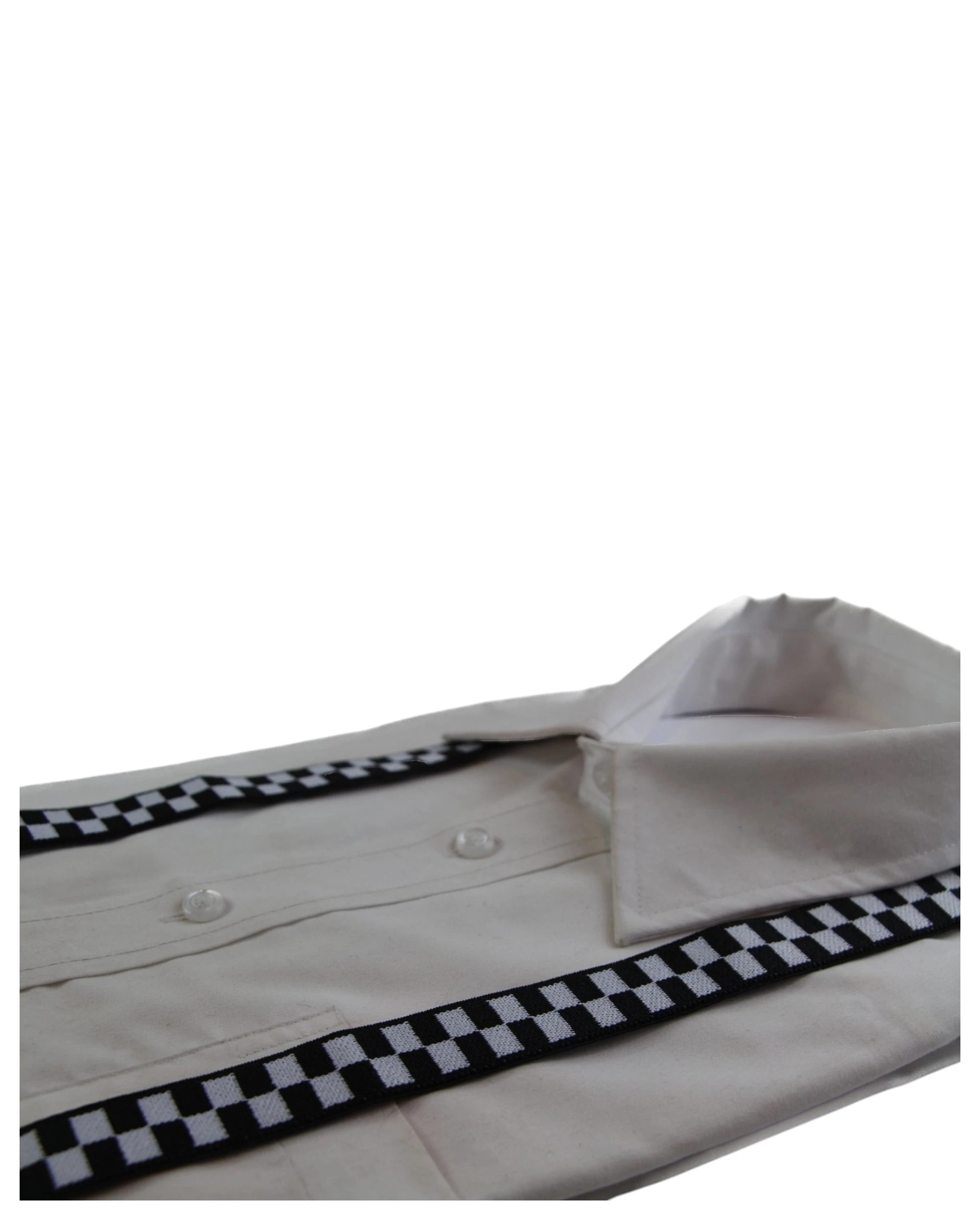 3 Zasel Boys Adjustable White & Black Checkered Patterned Suspenders - Multi - Multi, 3 of 4