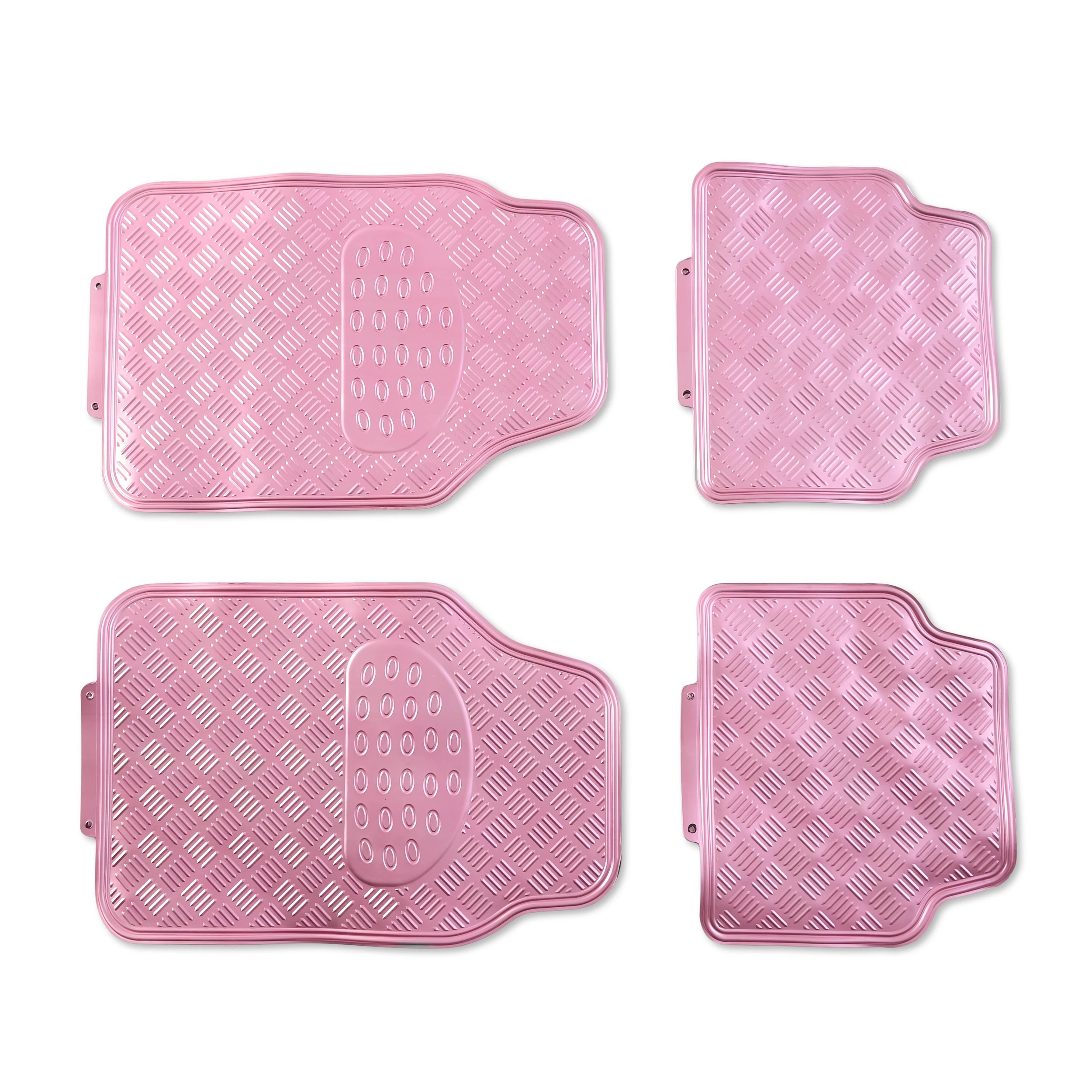 2 4 Pack Metallic Floor Mats - Pink, 2 of 9