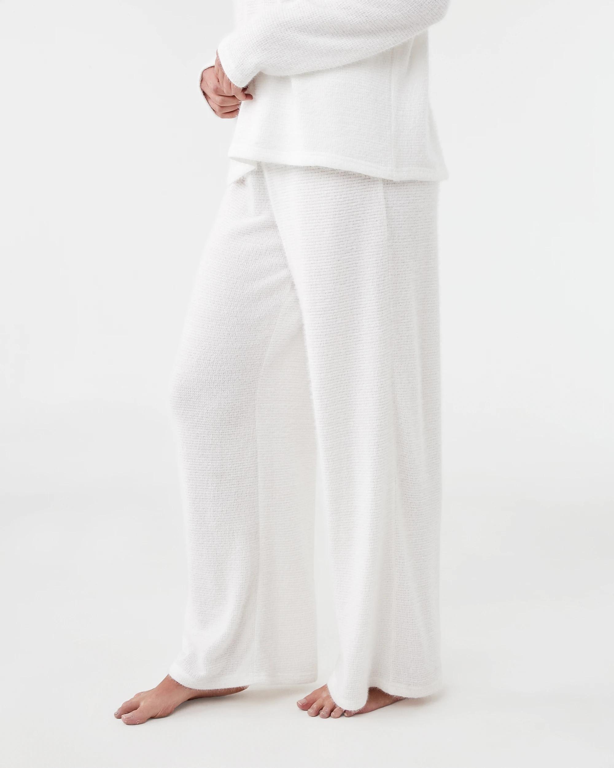 2 Plush Waffle Lounge Pants Whisper, 2 of 4