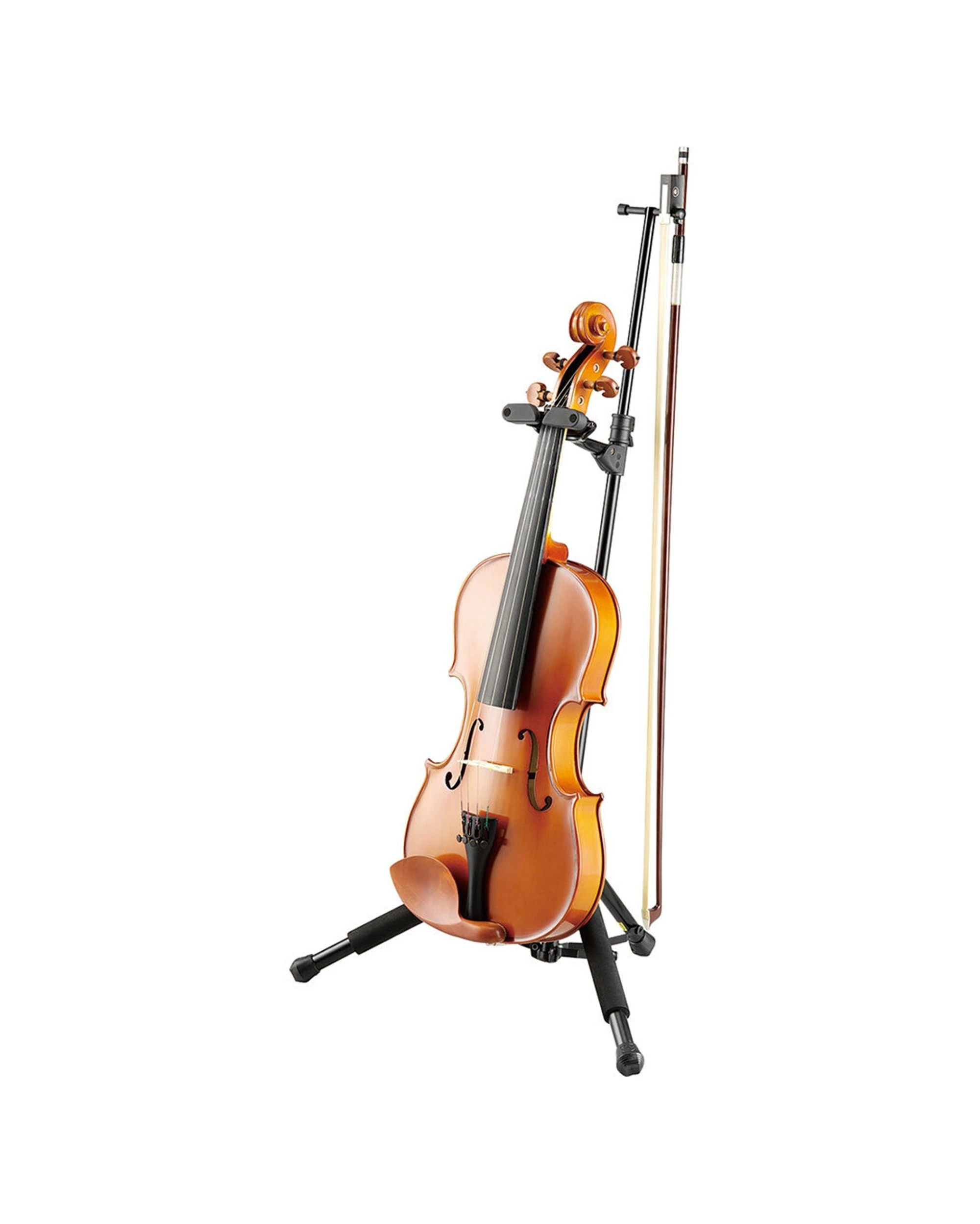 2 Hercules Auto Grip System Portable Foldable Stand Holder Bag for Violin & Viola - Multi, 2 of 3