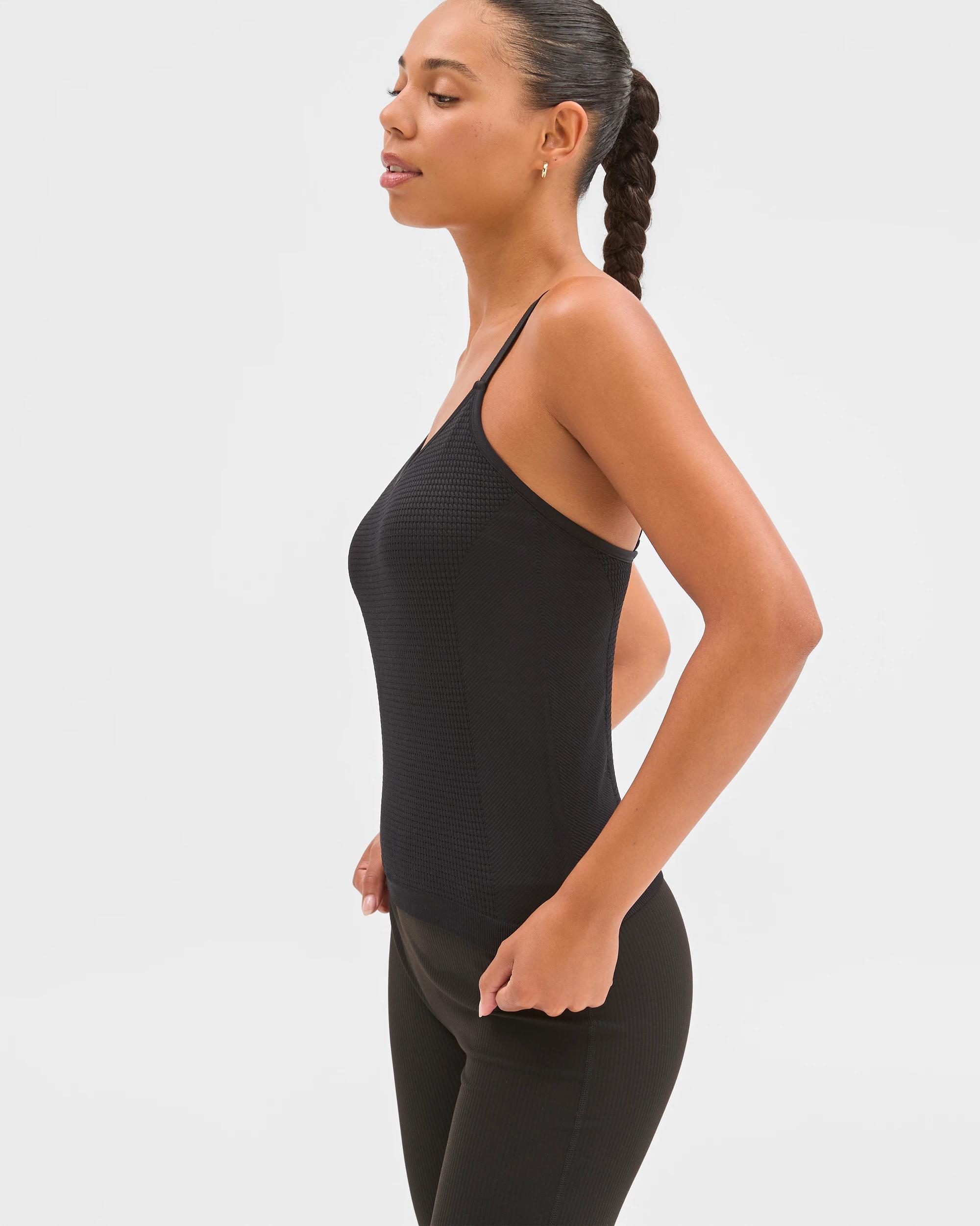 5 Target Active Active Seamfree V-Neck Knit Tank Top BLACK, 5 of 7