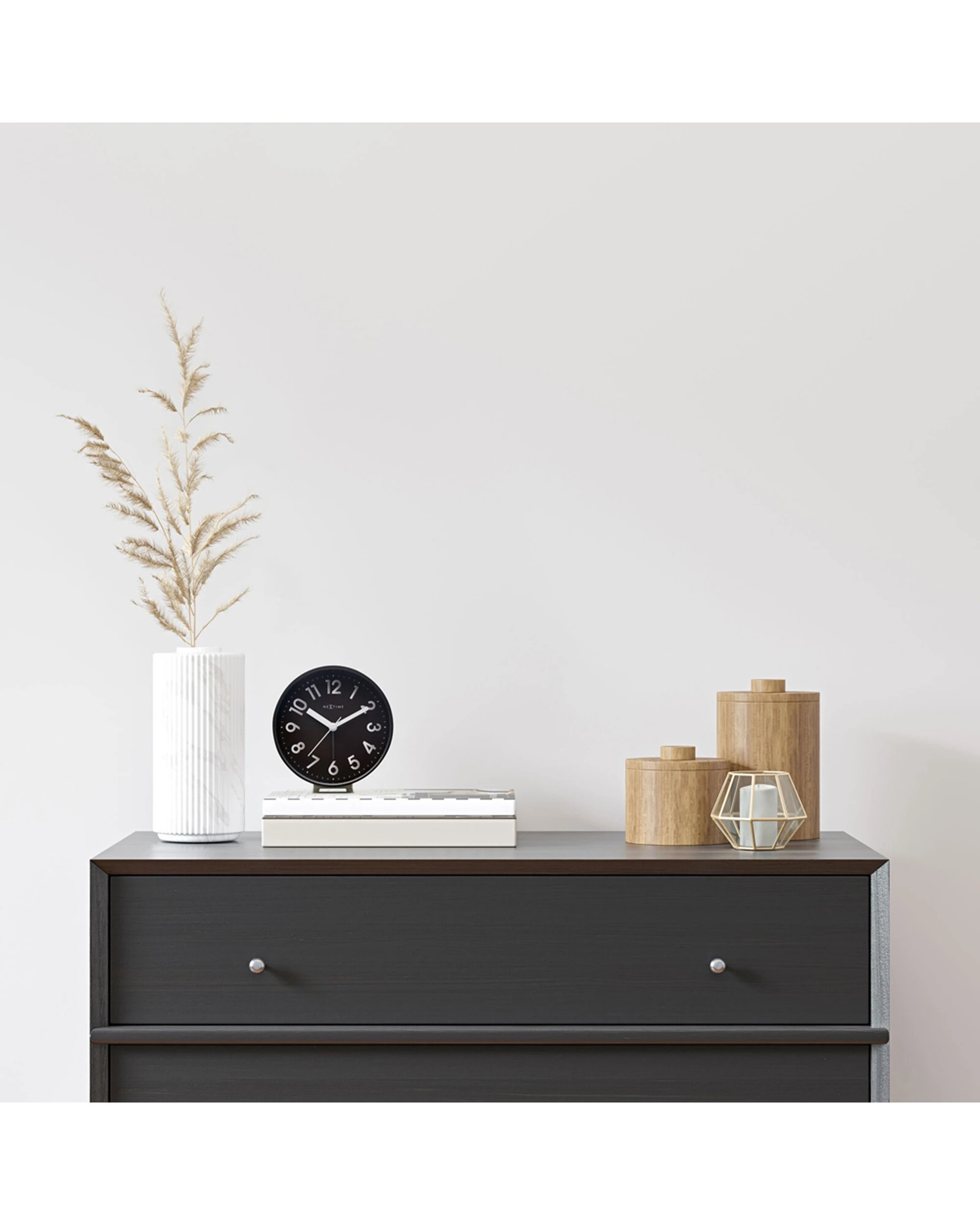 6 NEXTIME Reflect Alarm Clock Silent Movement Night Light Detachable Stand - Black, 6 of 7