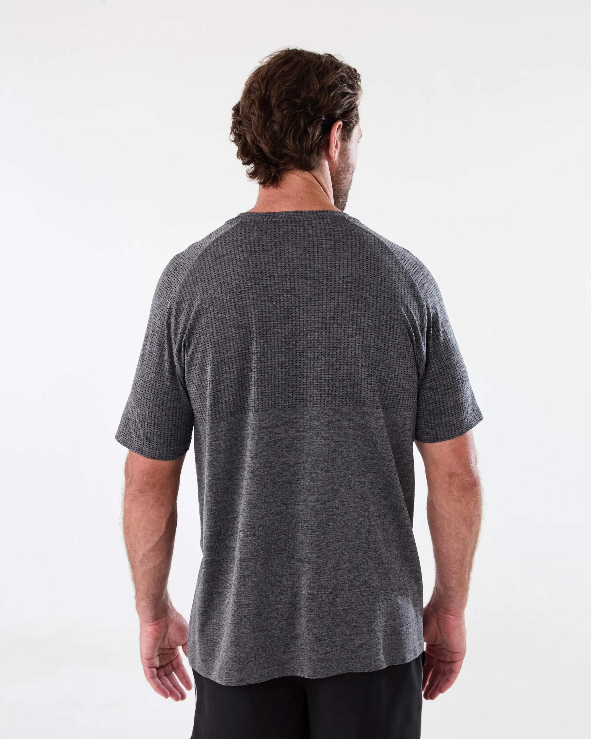 3 Active Mens Movement T-shirt Blk Marle, 3 of 5