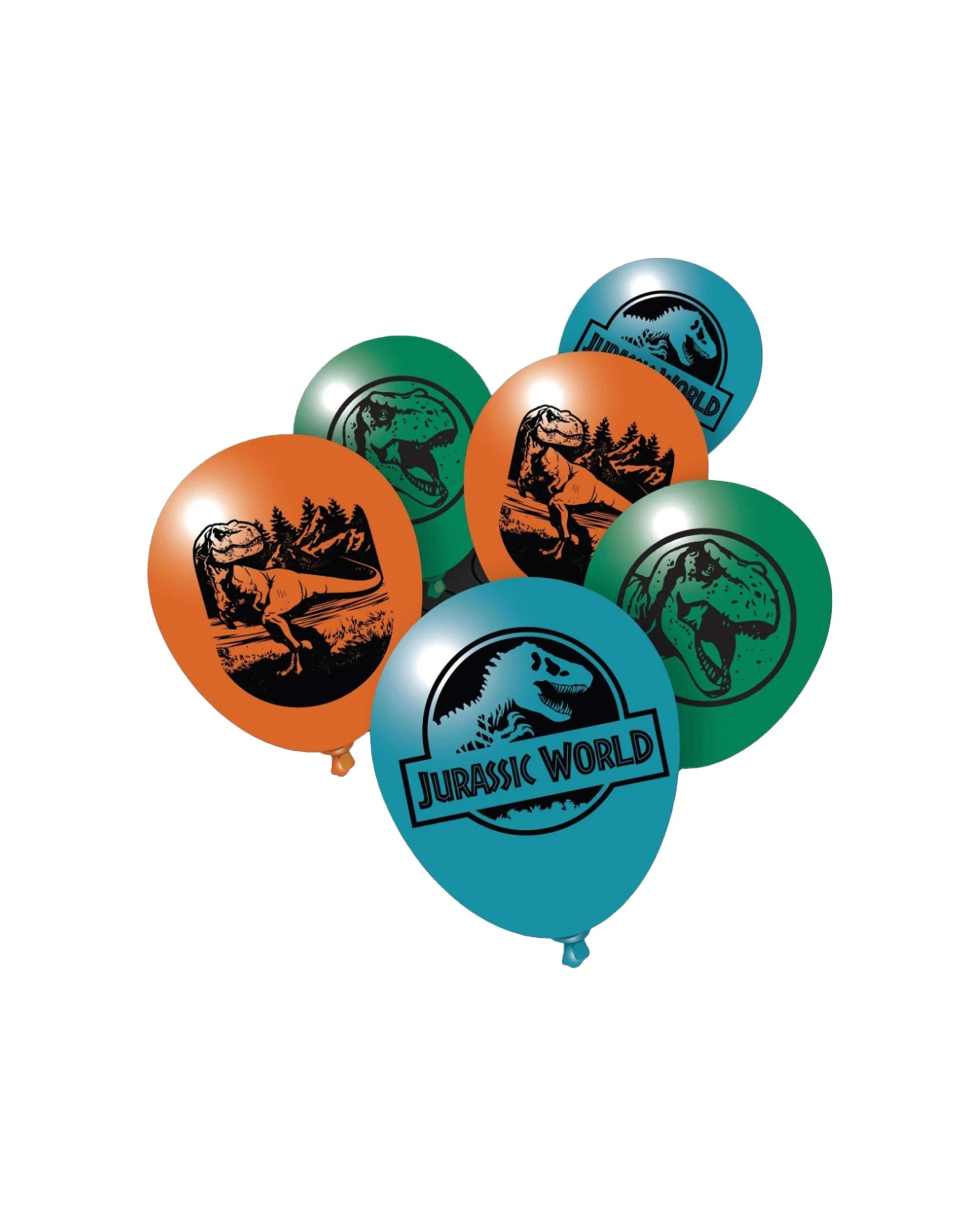 1 Anagram 6pc Latex Balloons Event Decoration Jurassic Into The Wild 30cm - Multi, 1 of 1
