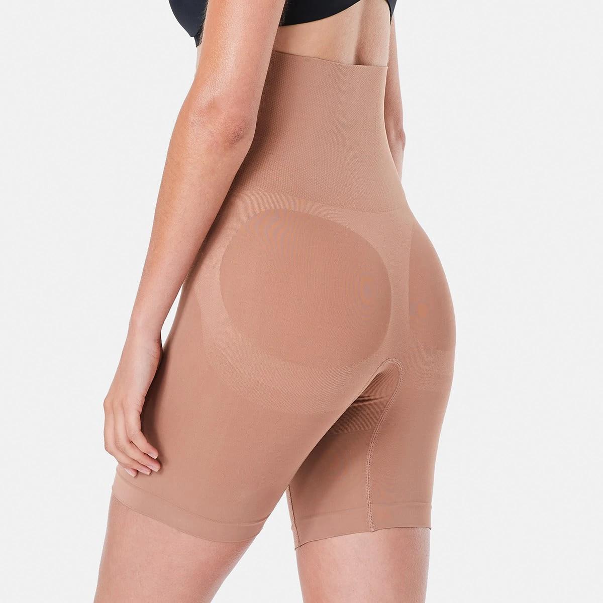 3 Firm Control Seamfree Shaping Shorts BEIGE TAN, 3 of 4