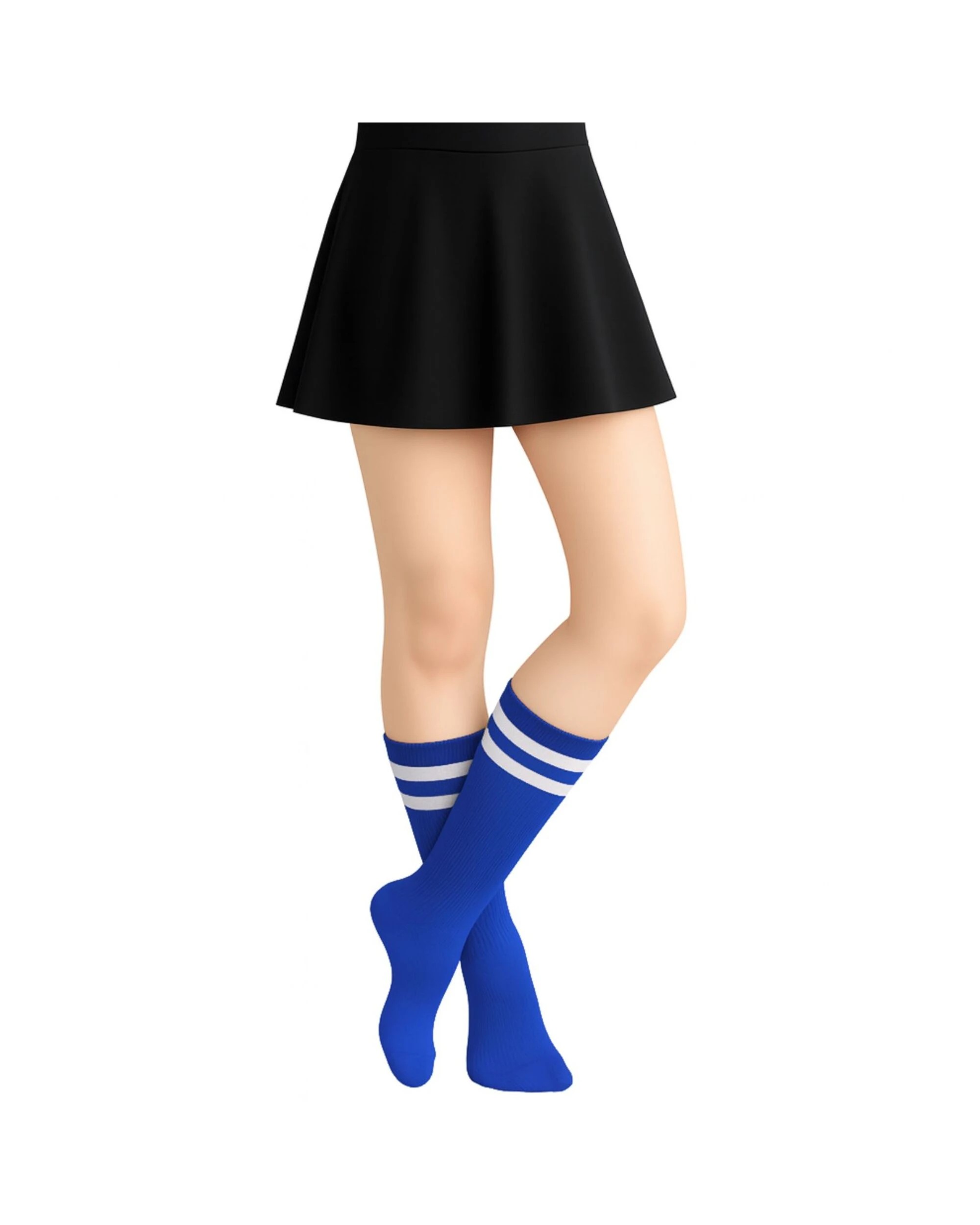 1 Party Planet Striped Crew Socks 1 Pair - Blue, 1 of 1