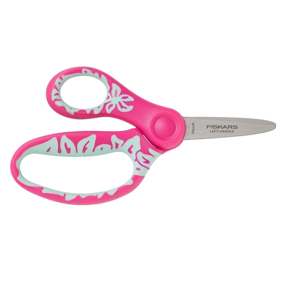 2 Fiskars Softgrip Left Hand Pointed Scissors 5"/12cm Assorted, 2 of 8