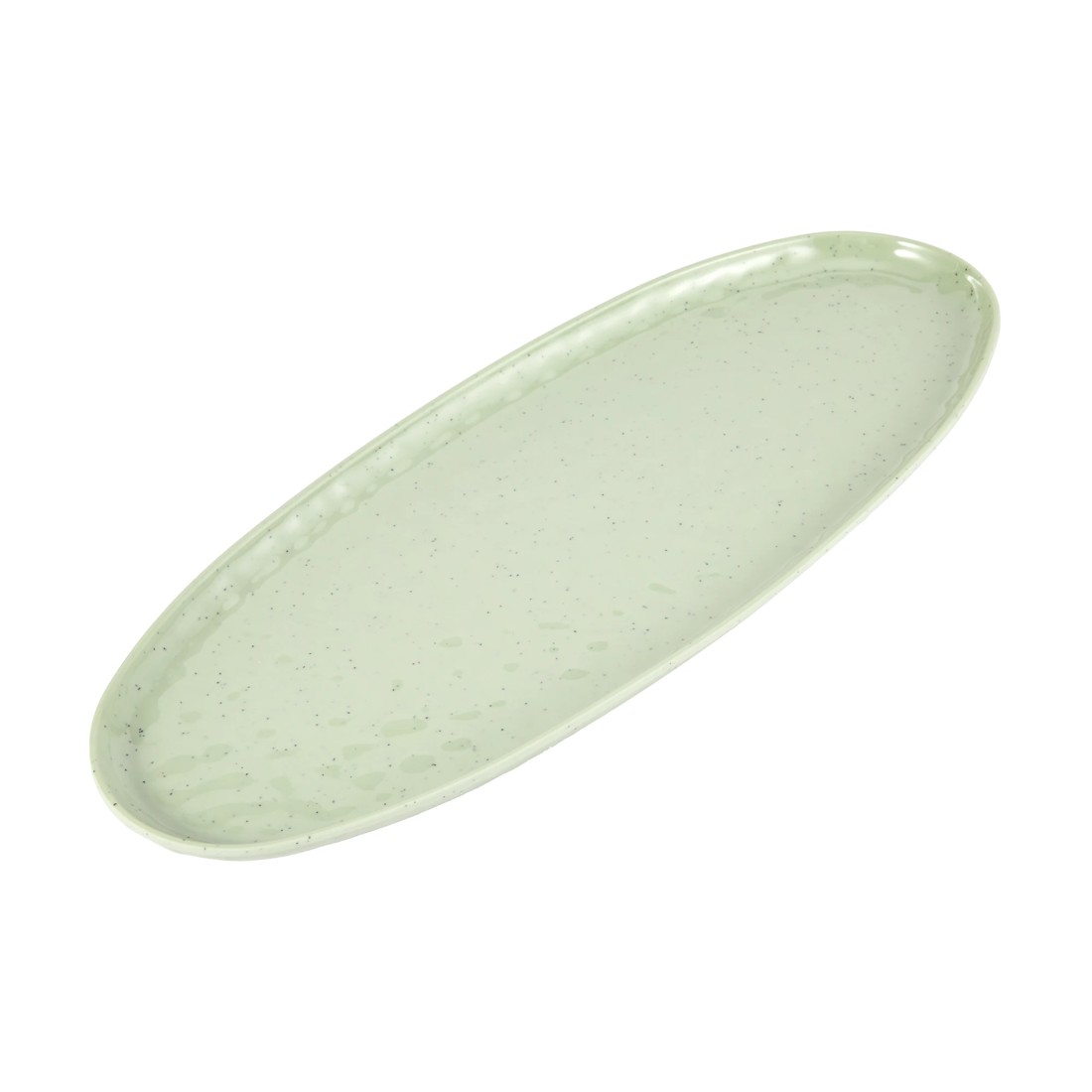 1 Green Glazed Look Platter, 1 of 4