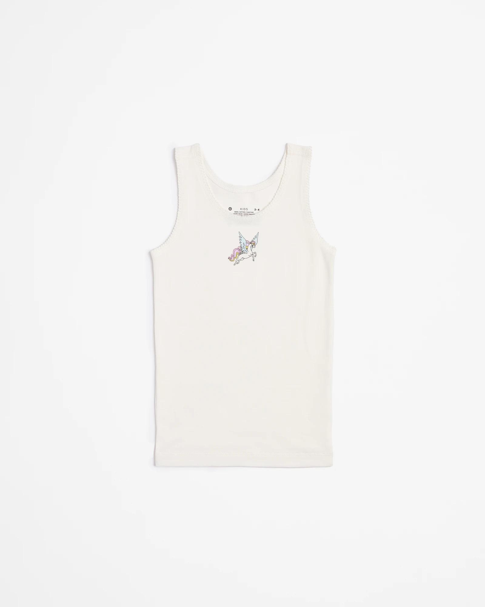 3 Maxx Girls Cotton Vests 3 Pack PEGASUS, 3 of 5