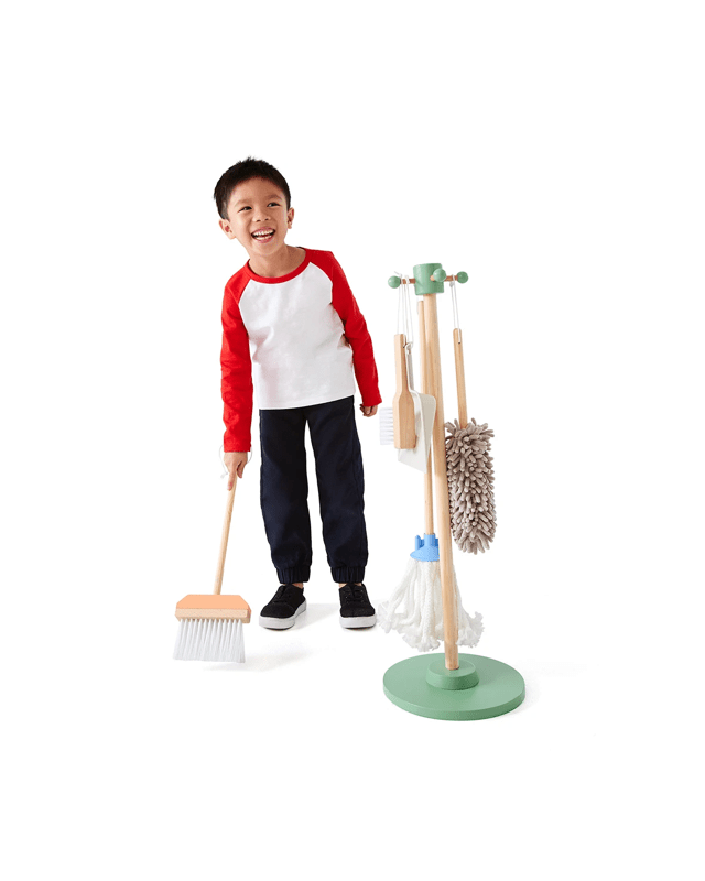 6 Piece Wooden Cleaning Toy