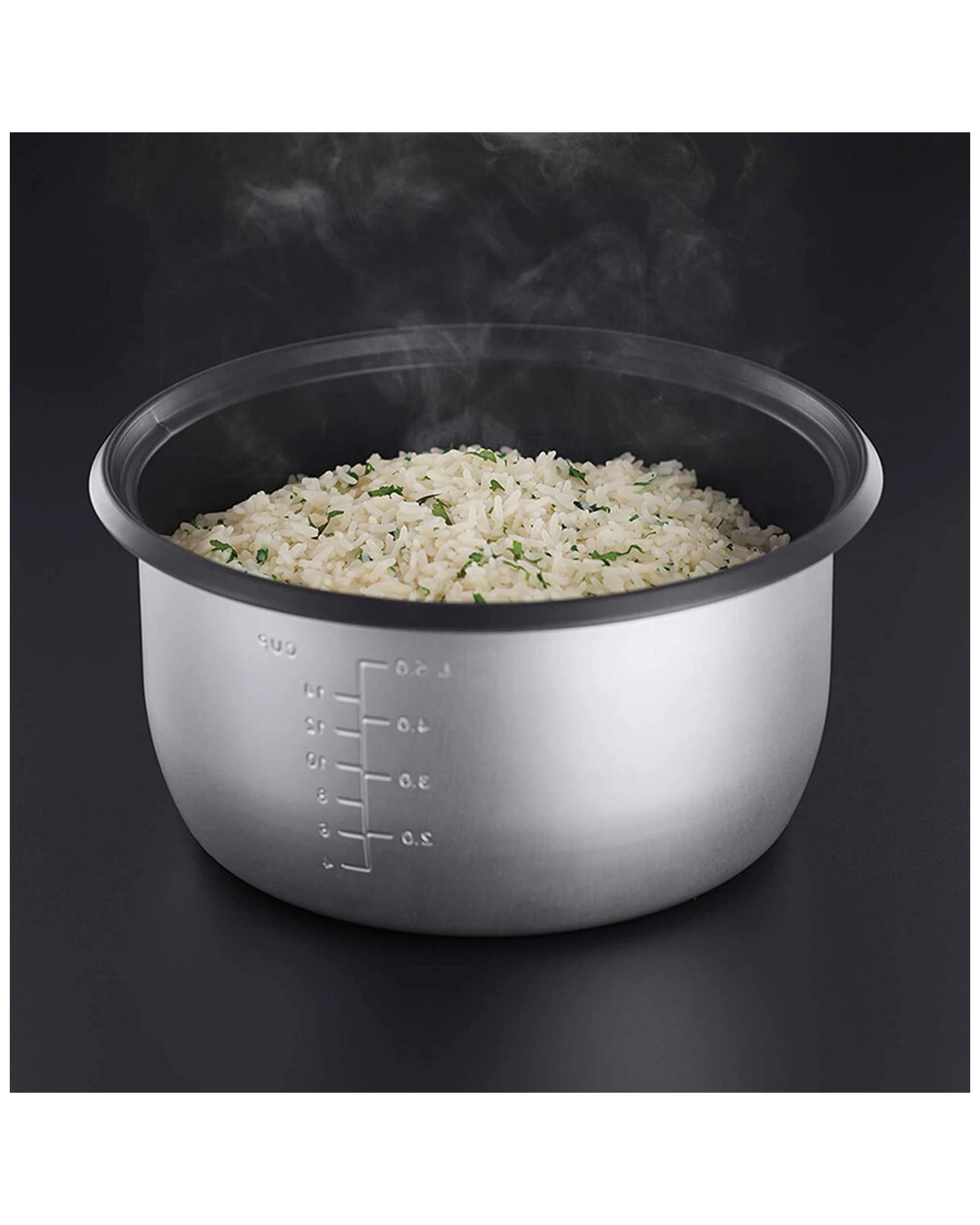 6 Russell Hobbs Rhrc20blk Turbo Electric Rice Cooker/steamer 1000 W Non-stick 3l - Black, 6 of 7