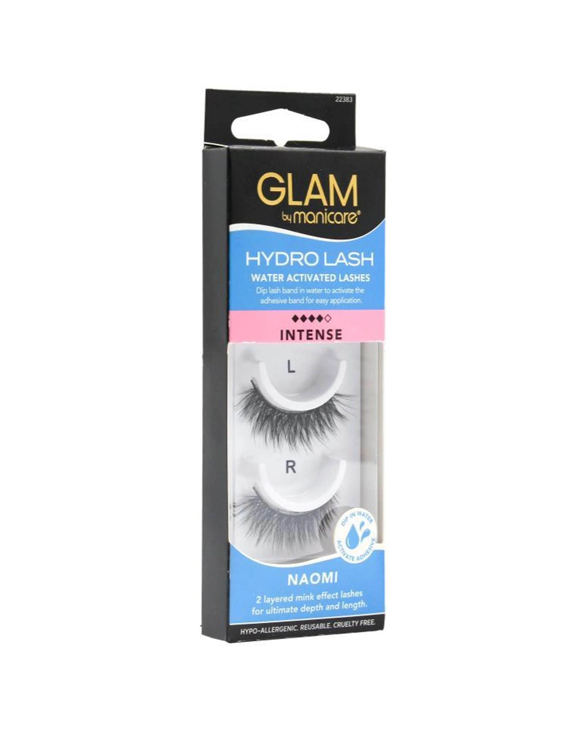 4 Manicare 6PK Glam Water Activated Hydro Lashes Intense Naomi Mink Effect - Black, 4 of 4