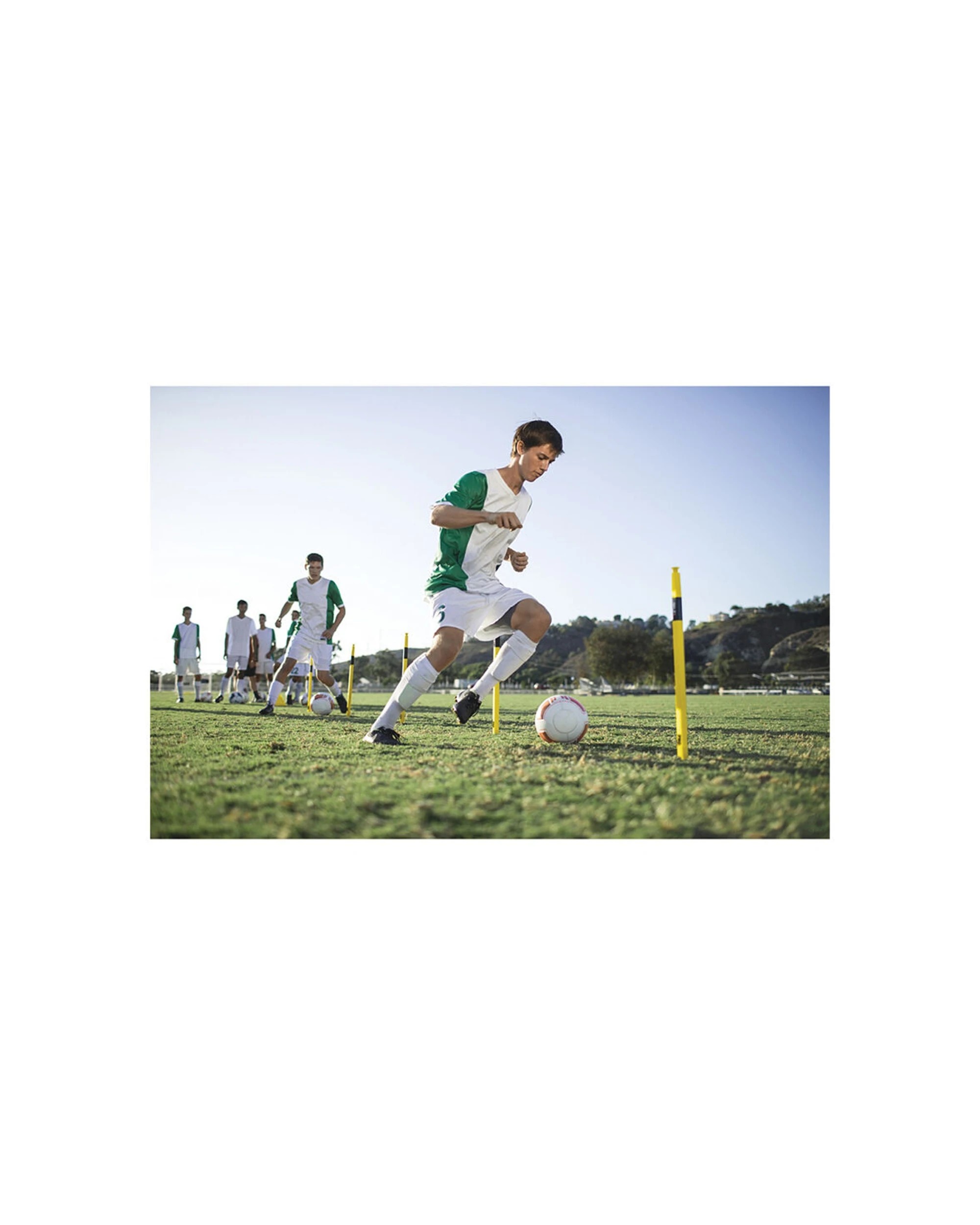 2 Sklz Sports Pro Training Agility Soccer Football Poles All Ages & Skill Levels - Yellow, 2 of 2