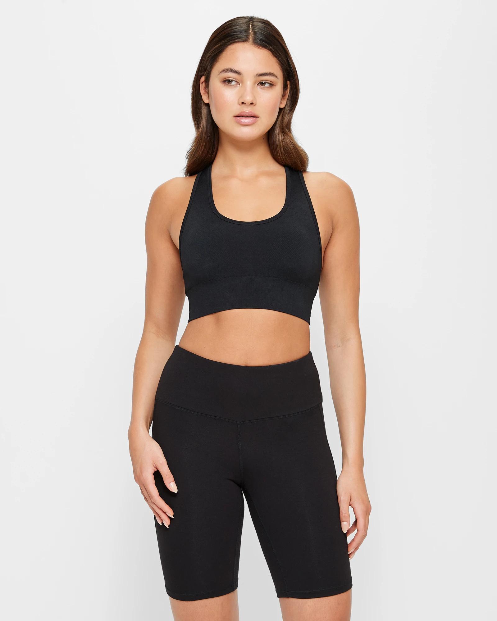 1 Target Active Long Length Bike Shorts BLACK, 1 of 5