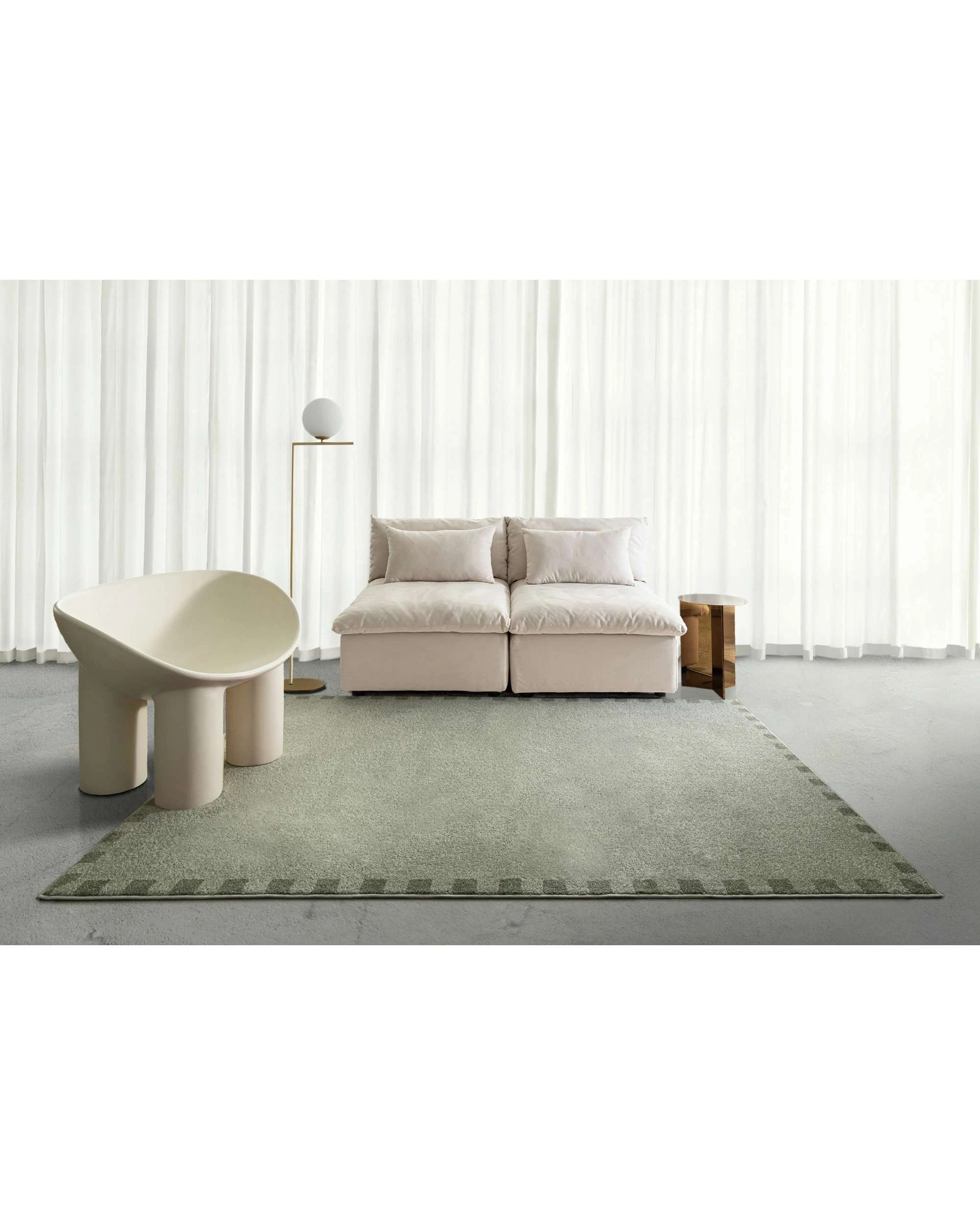 2 Loopsie Ischia Sage Rug-400cm x 300cm - Green, 2 of 8