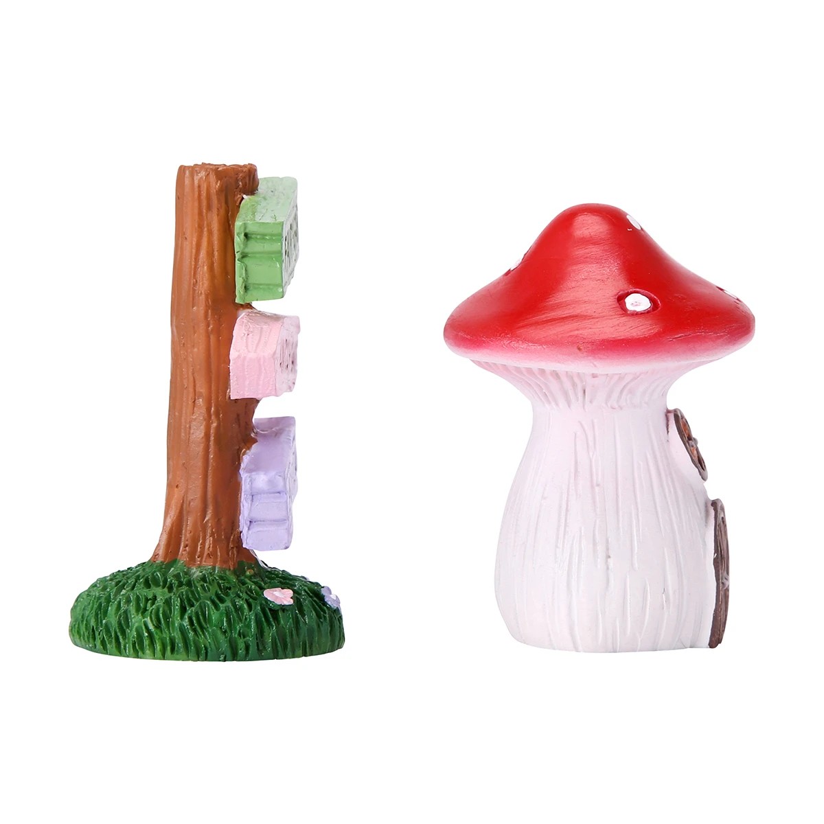 3 Fairy Garden: Sign and Mushroom House, 3 of 8