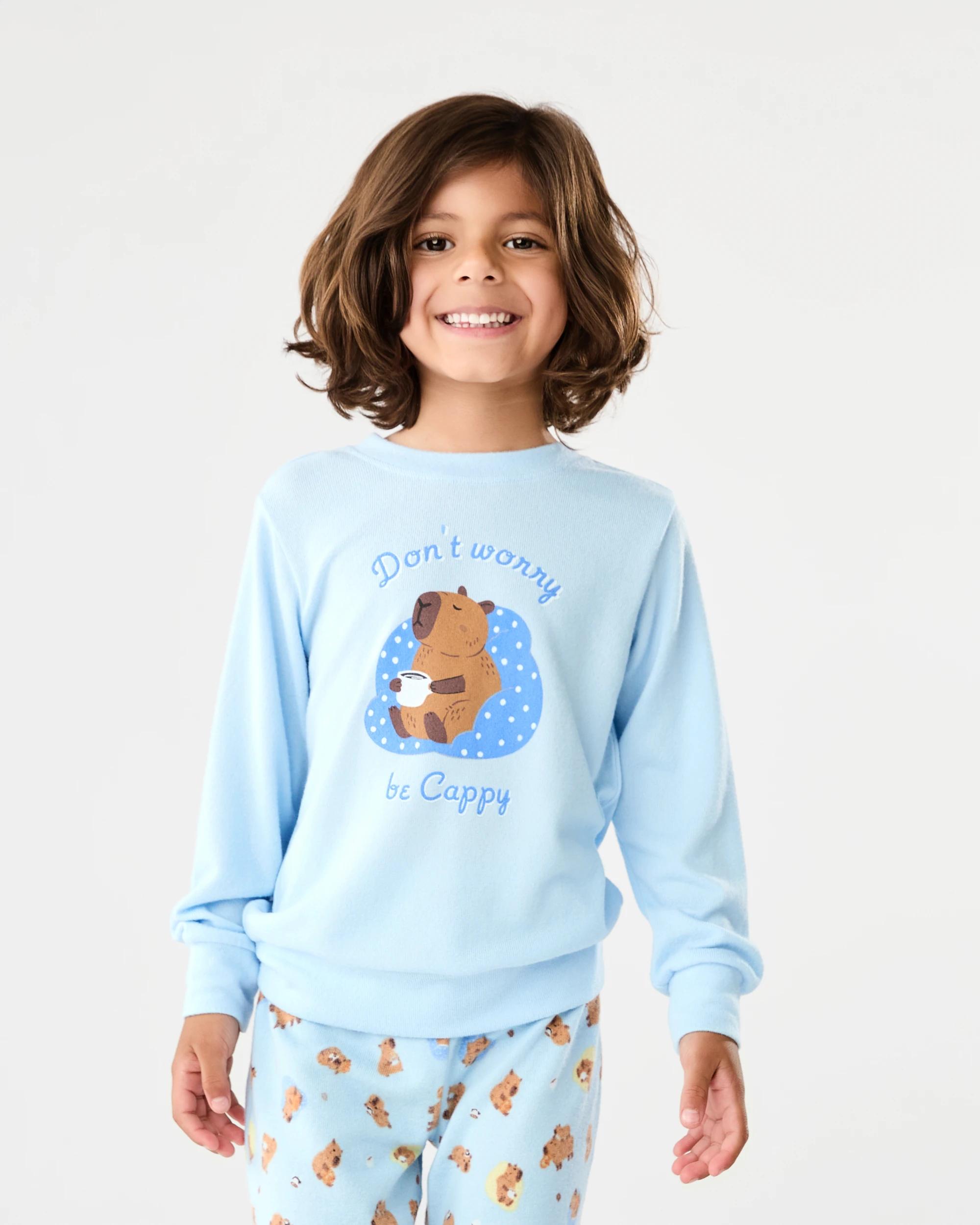 3 Hacci Family Matching Pyjama Set Blu Cappy, 3 of 8
