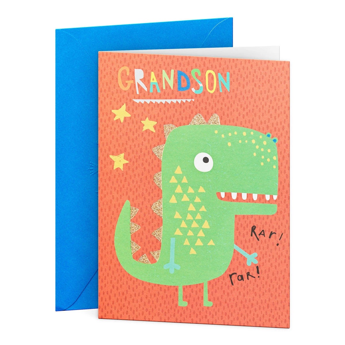 1 Hallmark Birthday Card for Grandson - Dinosaur, 1 of 3