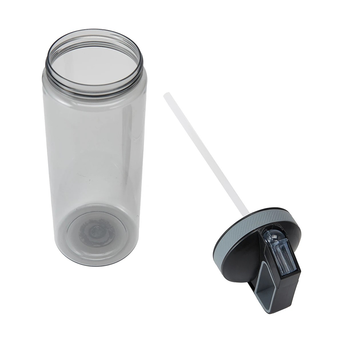 7 1L Charcoal Flip Top Drink Bottle with Handle, 7 of 9