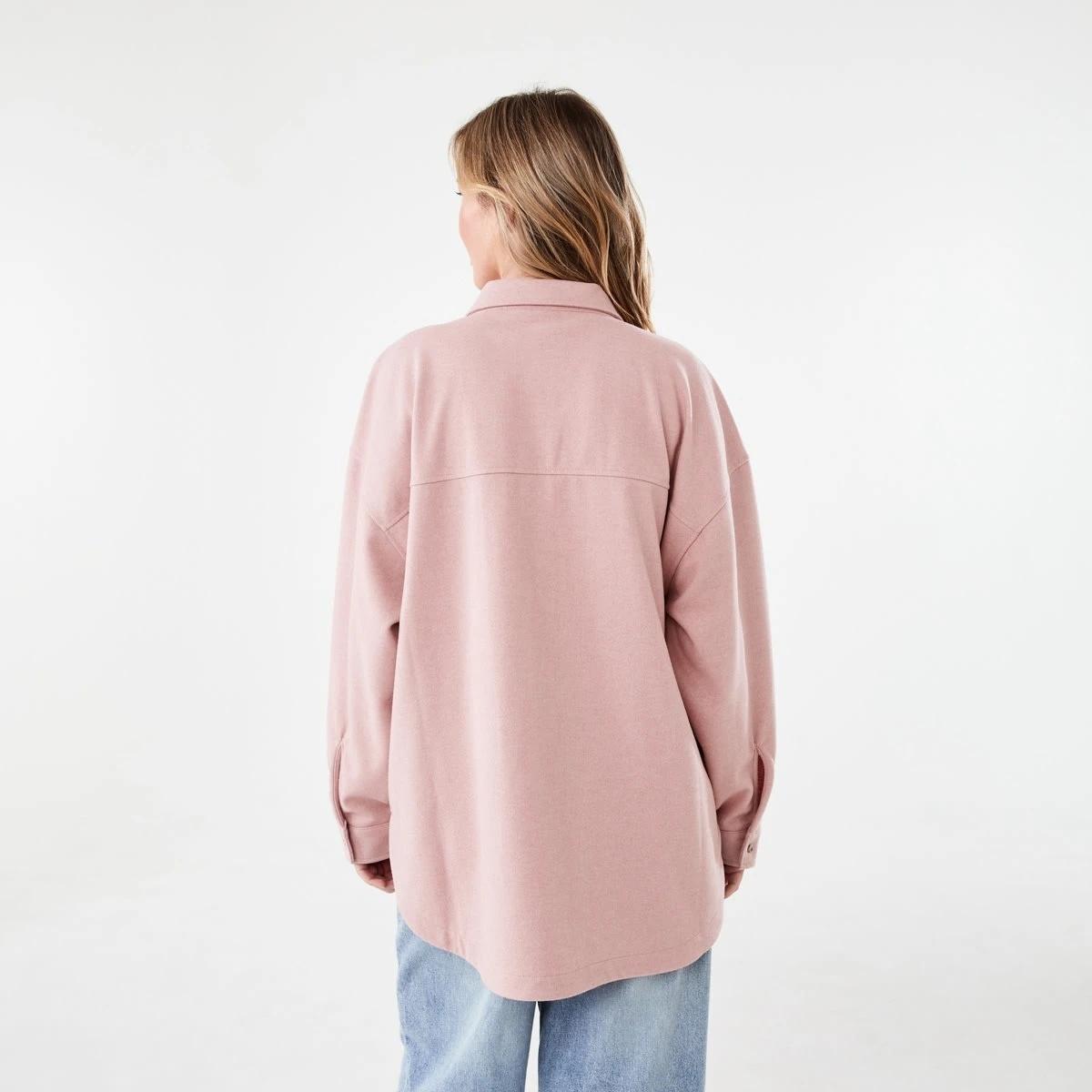 3 Long Sleeve Soft Touch Shirt Rose Marl, 3 of 7