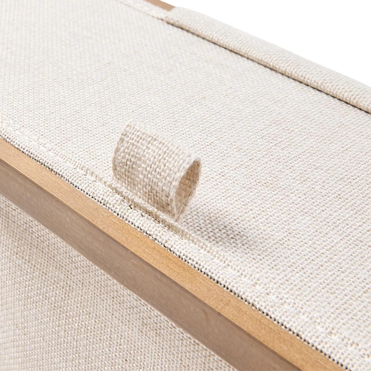 8 Linen Look Toilet Roll Holder, 8 of 9