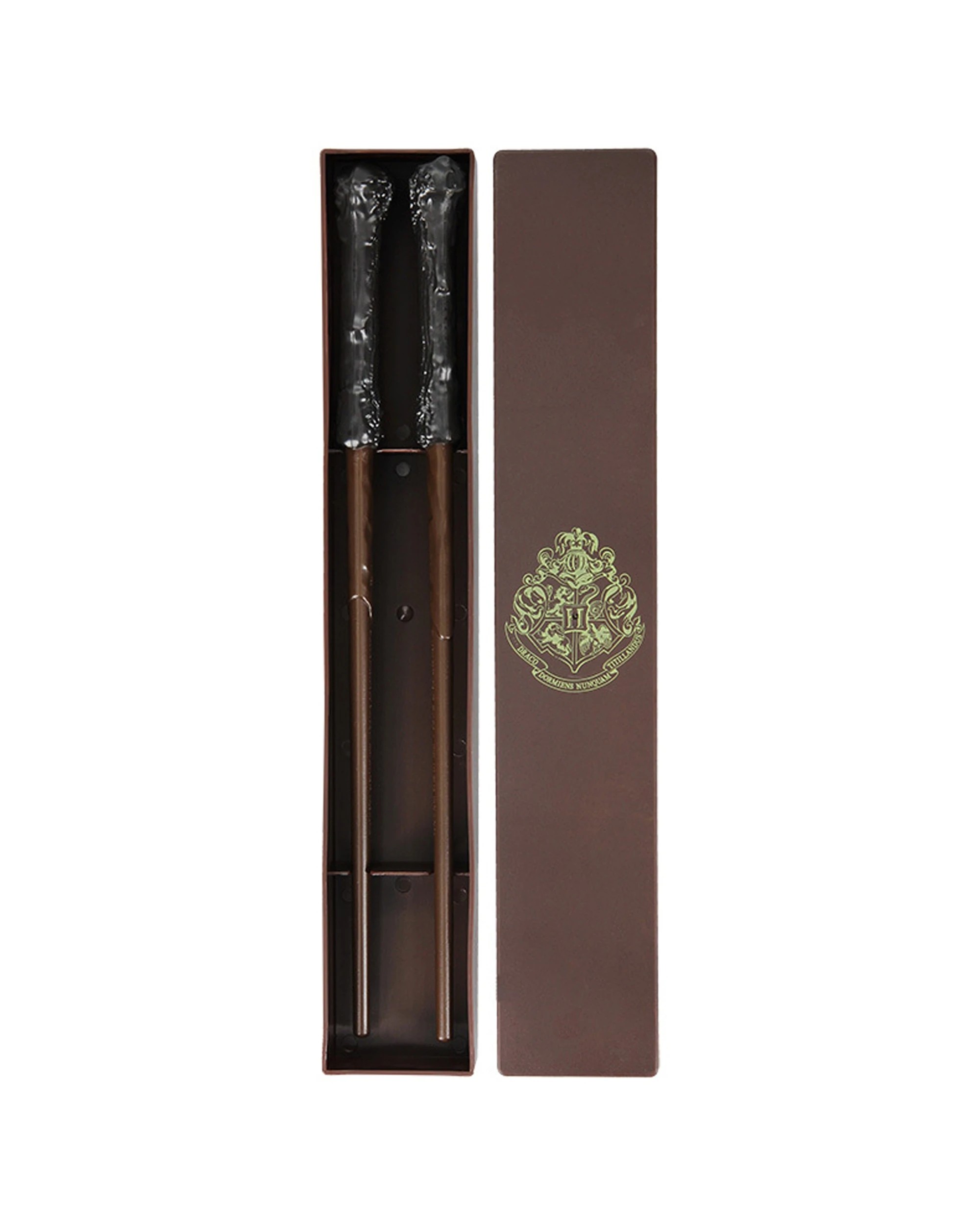 2 2pc Harry Potter Wand Chopsticks In Box 23cm Food Noodles Utensil Set Brown - Brown, 2 of 4
