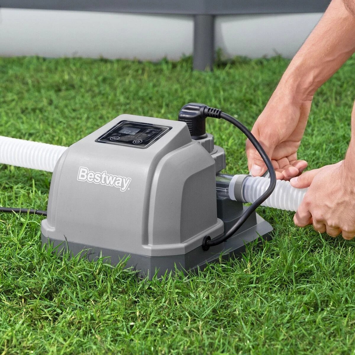 4 Bestway Pool Salt Water System Saltwater Chlorinator Hydrogenic, 4 of 10