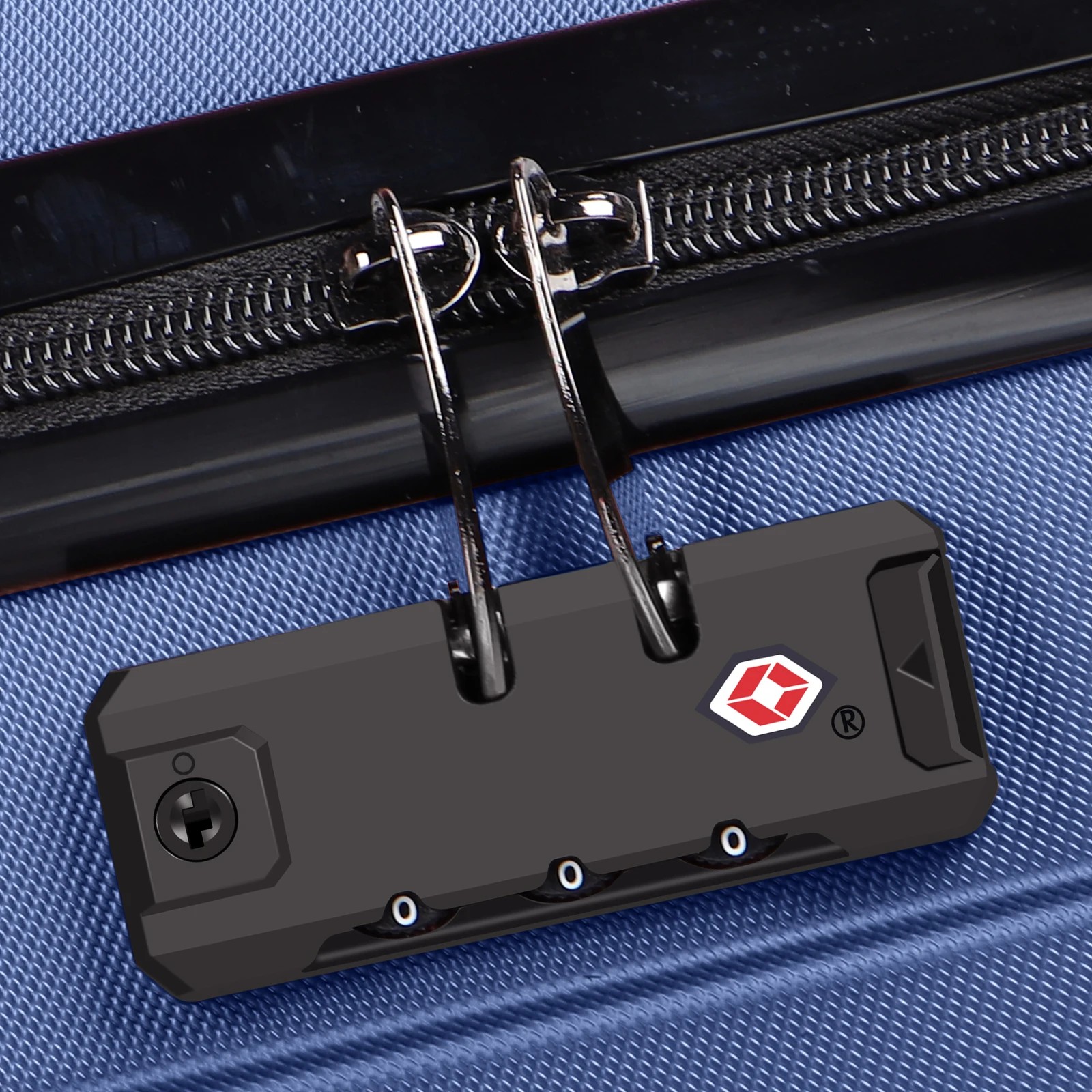 5 Alfordson Luggage 3PCS Set Suitcase ABS+PC Trolley TSA Hard Shell Case - Blue, 5 of 9