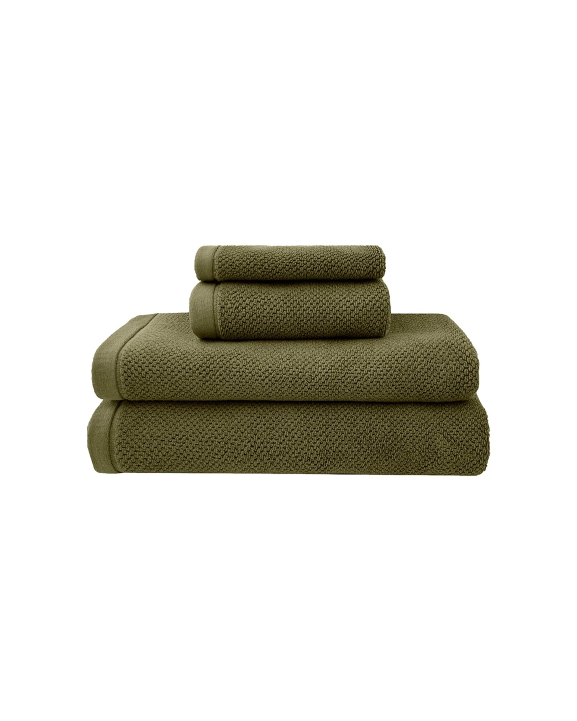 3 Bambury Angove 600gsm Soft Absorbent Cotton Hand Towel 8PK 40x70cm - Green, 3 of 5