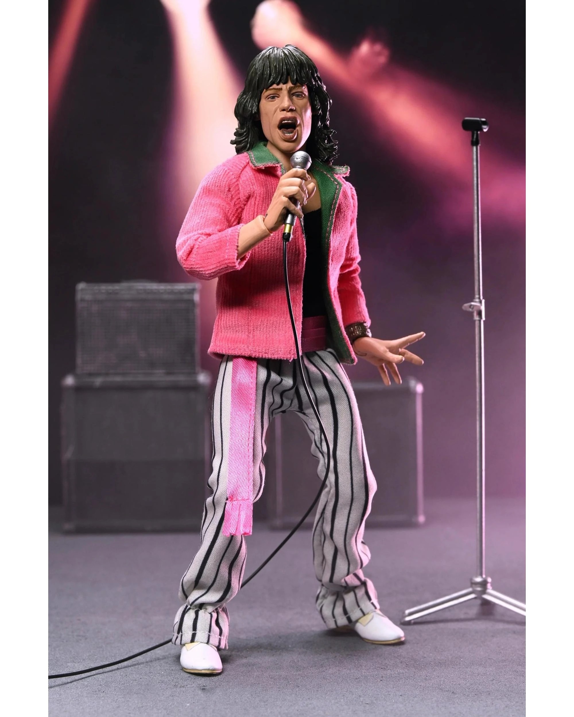 5 NECA The Rolling Stones Mick Jagger - 1975 -  8 inch Clothed Action Figure, 5 of 9