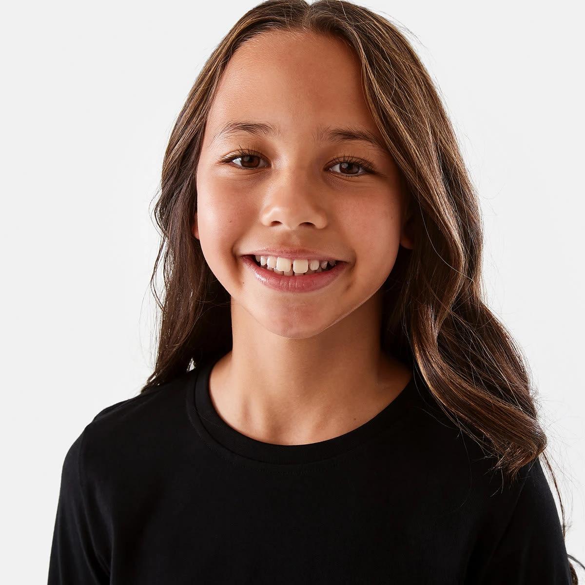 3 Plain Long Sleeve T-shirt Black, 3 of 8