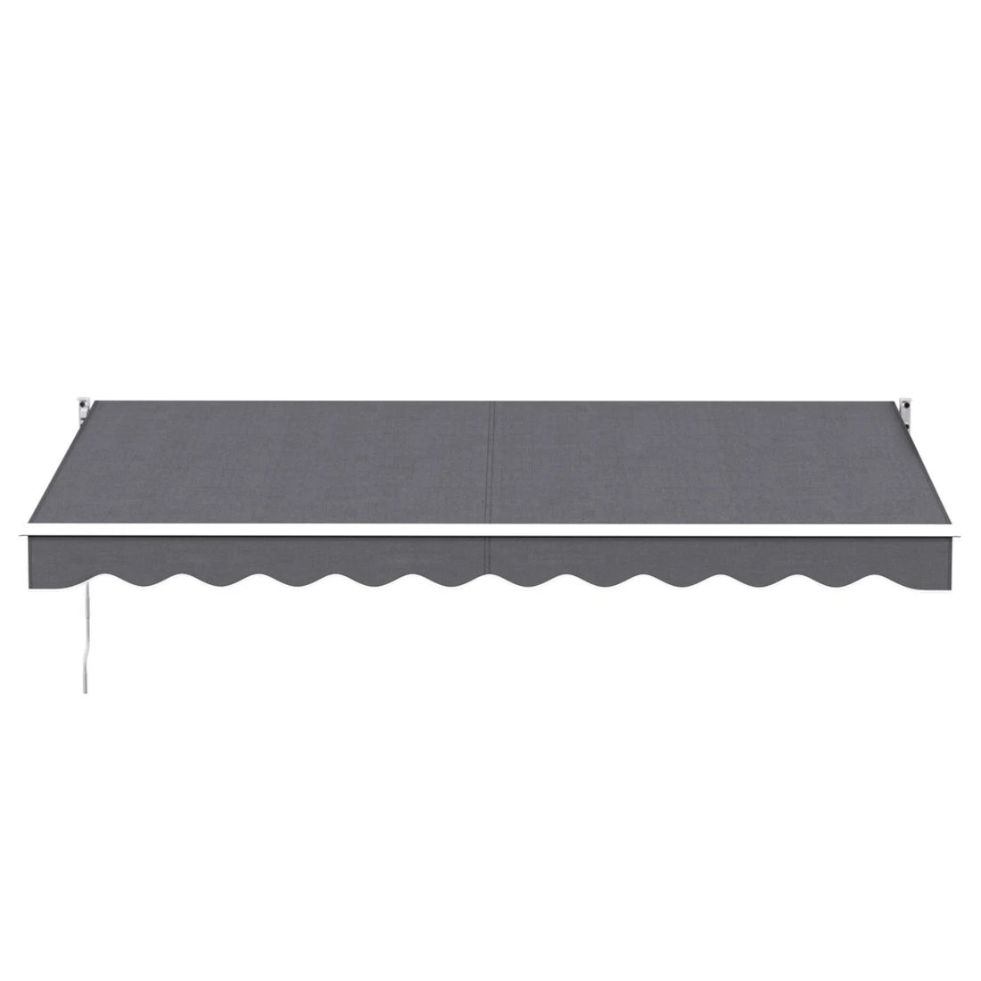 3 Instahut Retractable Folding Arm Awning Manual Sunshade 4Mx2.5M - Grey, 3 of 6