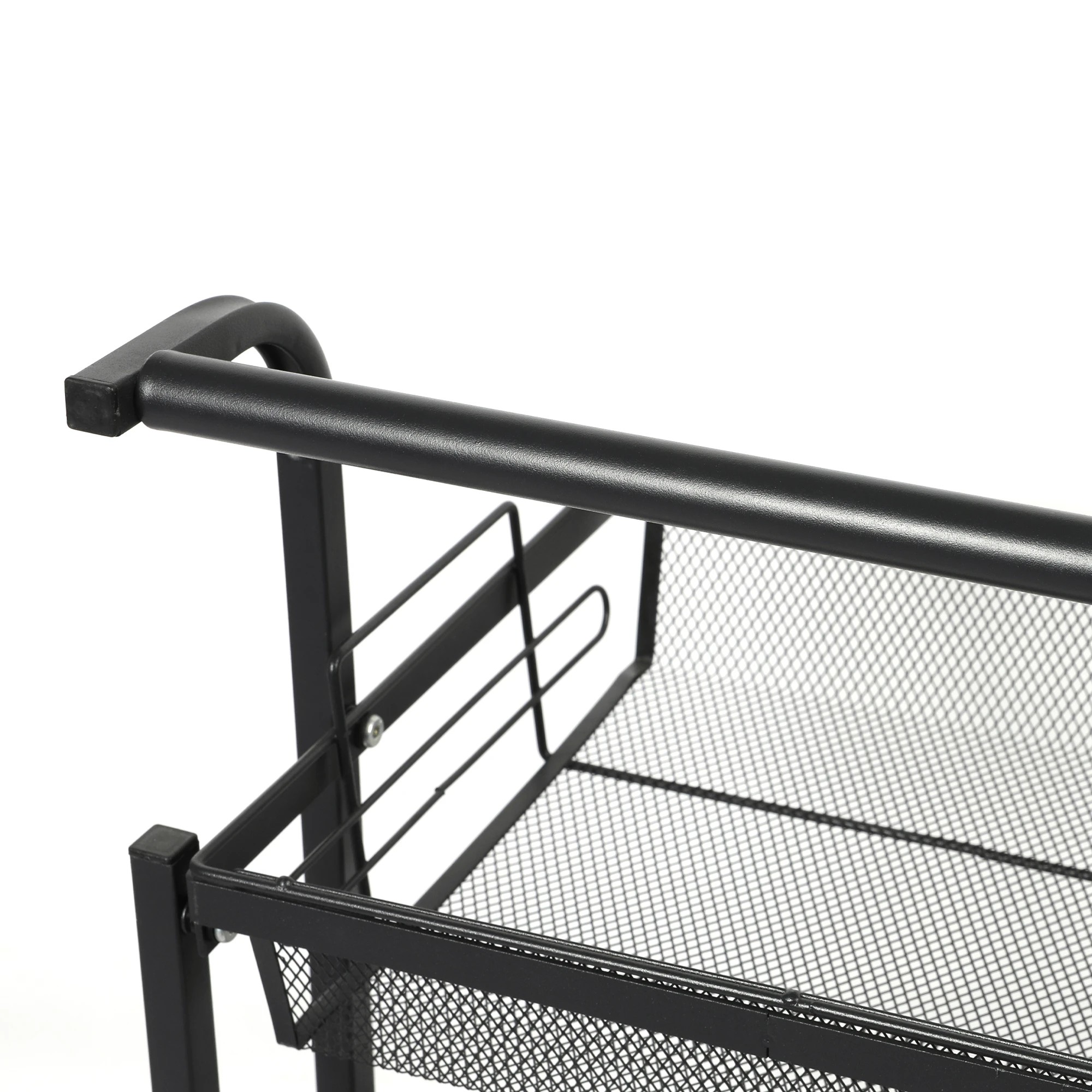 6 Levede Swivel Storage Trolley Cart 3 Tiers, 6 of 6