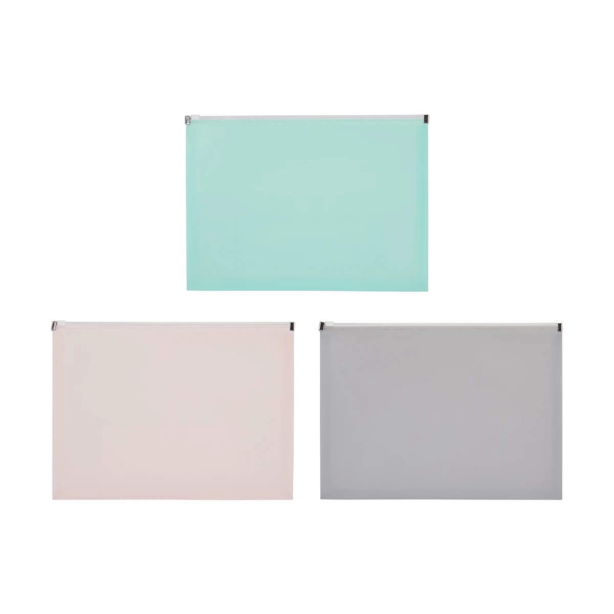 5 3 Pack A4 Zipper Document Wallet, 5 of 9