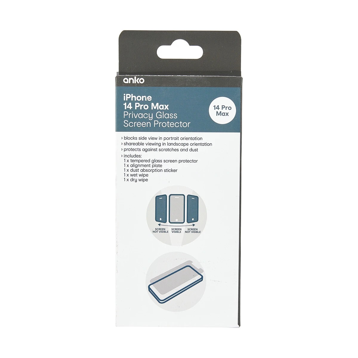 1 iPhone 14 Pro Max Protect Hard Privacy Glass, 1 of 3