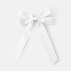 Cream Large Bow Hair Clip