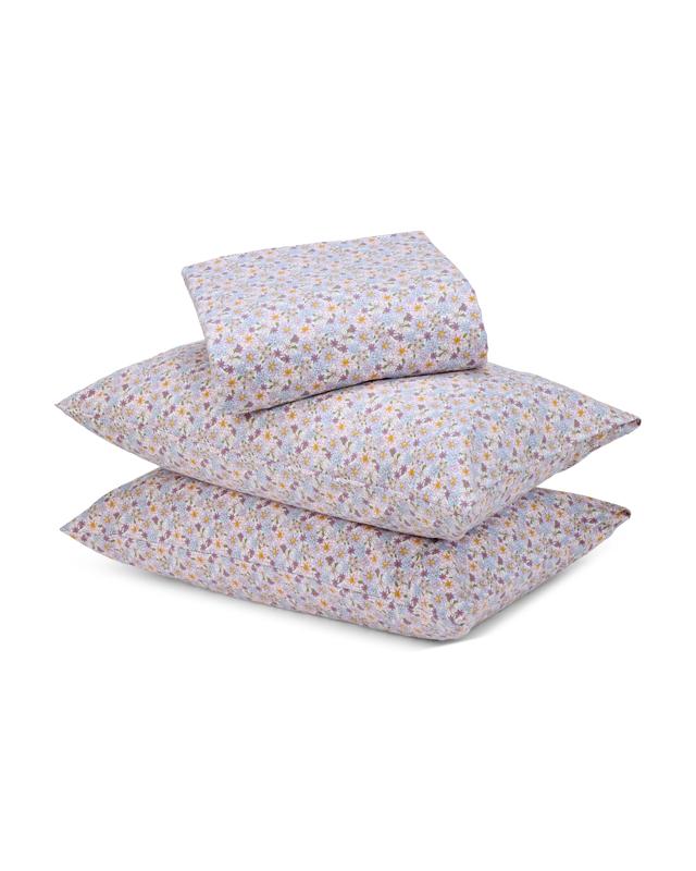Floral Cotton Flannelette Sheet Set - Queen
