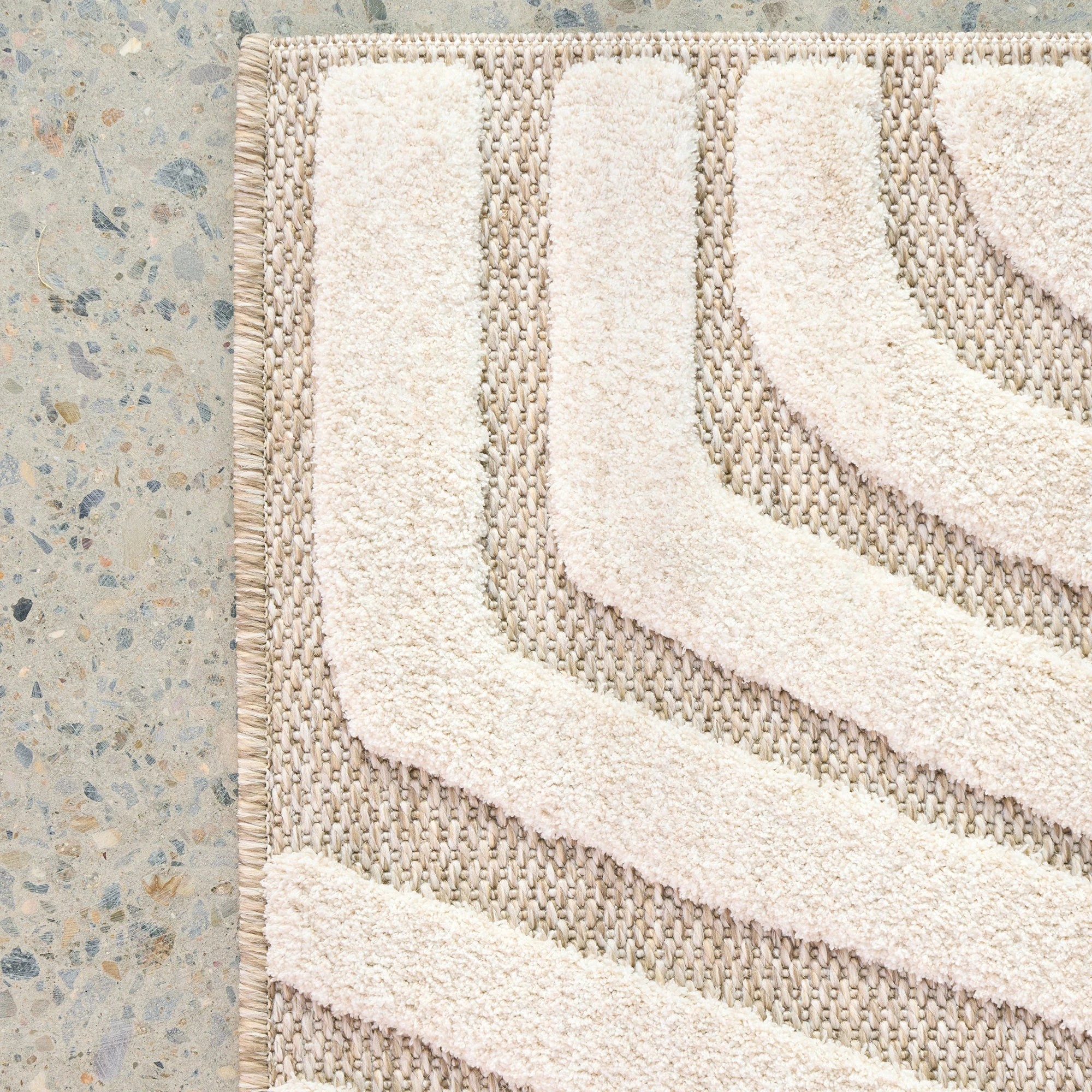 5 Common Ground Rugs Belmonte Tani 230x160cm - Medium Floor Rug - White, 5 of 8
