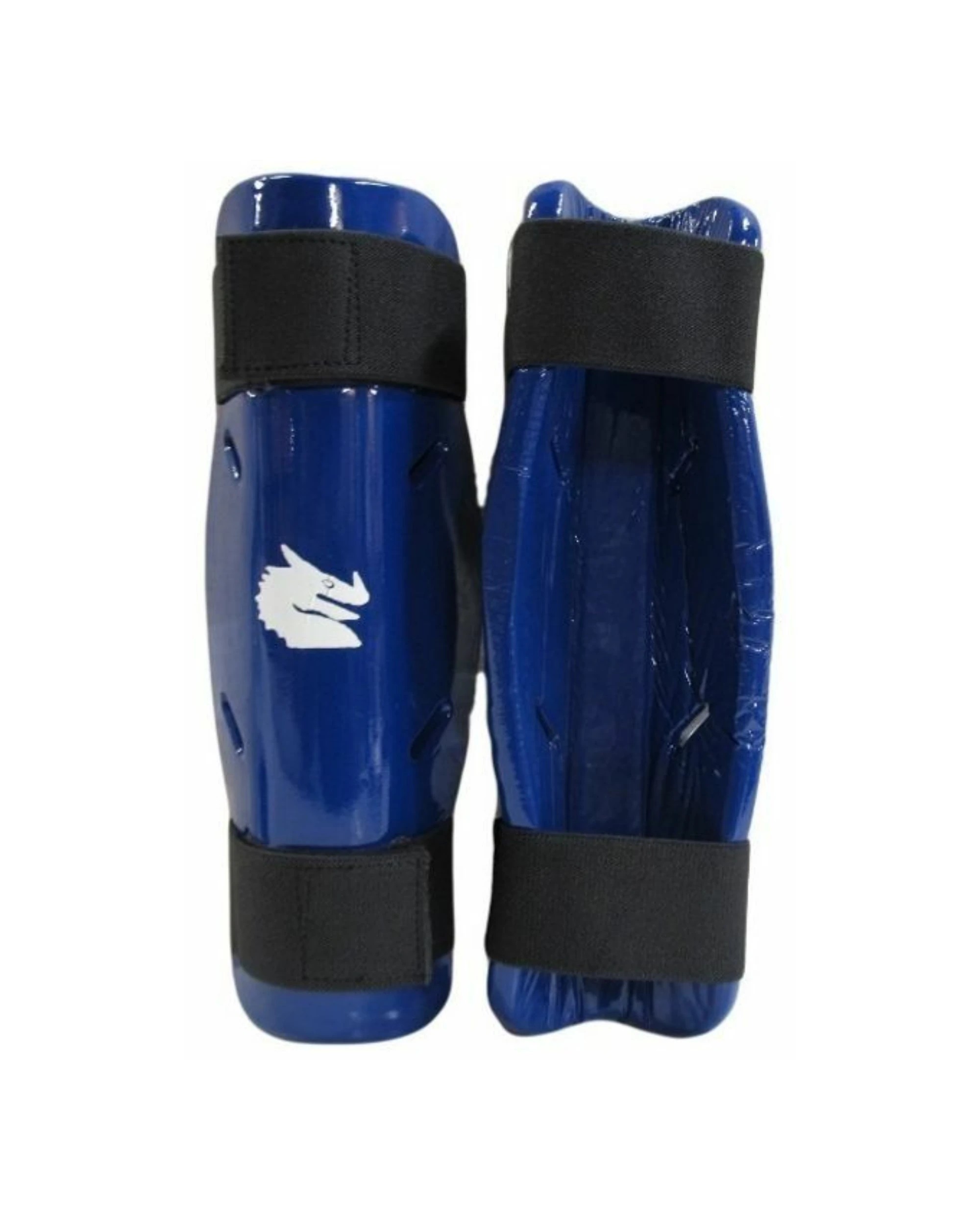 1 Morgan Dipped Foam Protector Shin Guards Medium - Blue, 1 of 4
