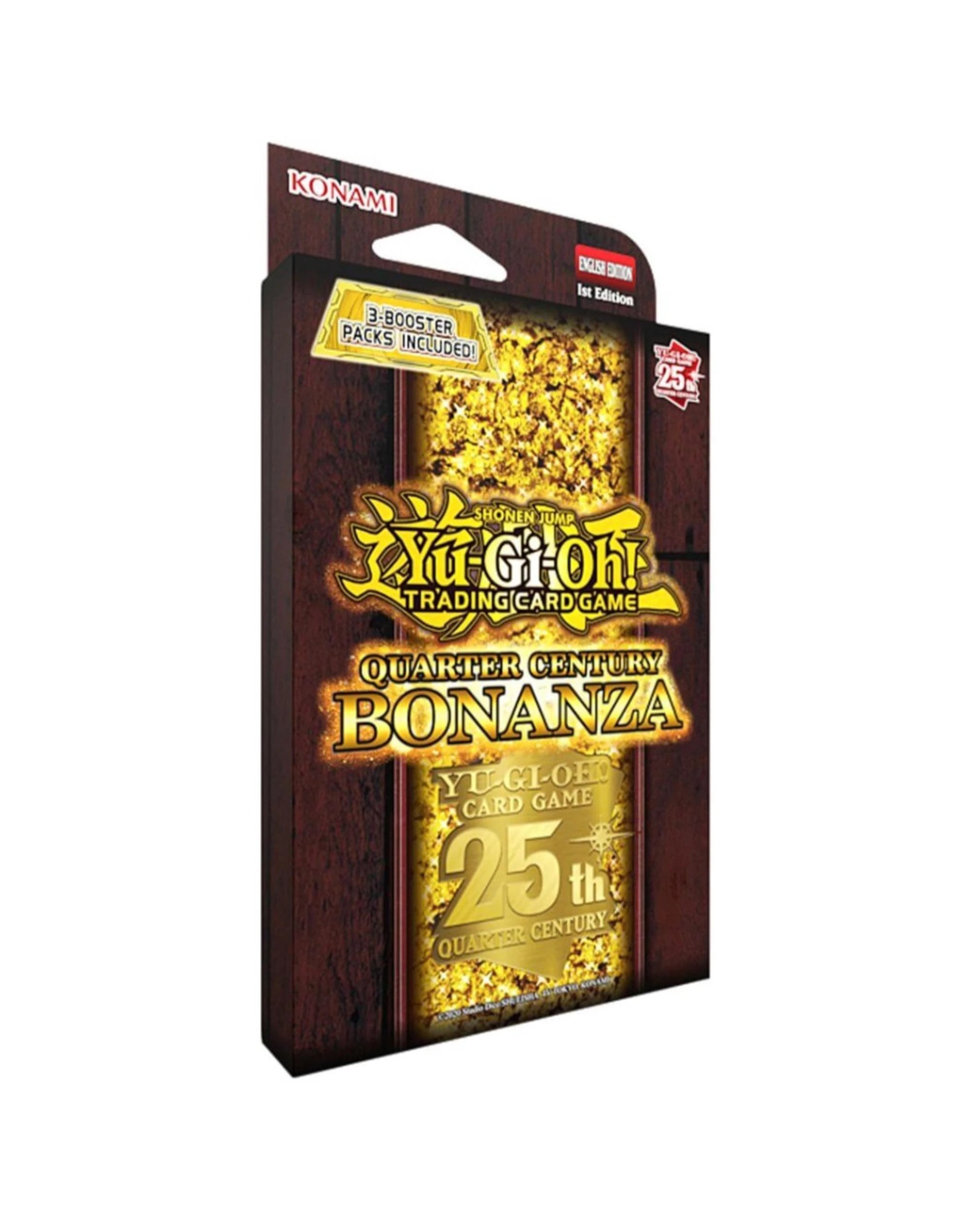 1 Yu-Gi-Oh TCG Quarter Century Bonanza Collection 3 Booster Pack Tuckbox, 1 of 3